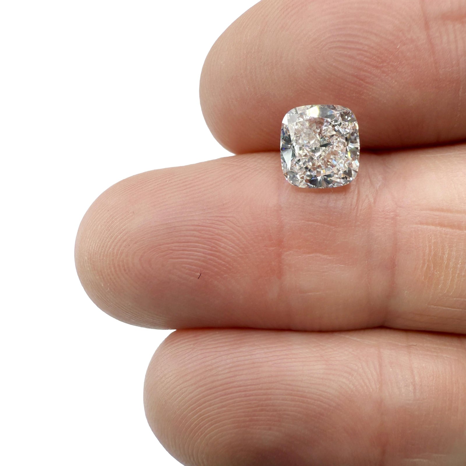 1.54ct | D/I1 Cushion Shape Brilliant Cut Diamond (EGL USA) - Modern Rustic Diamond