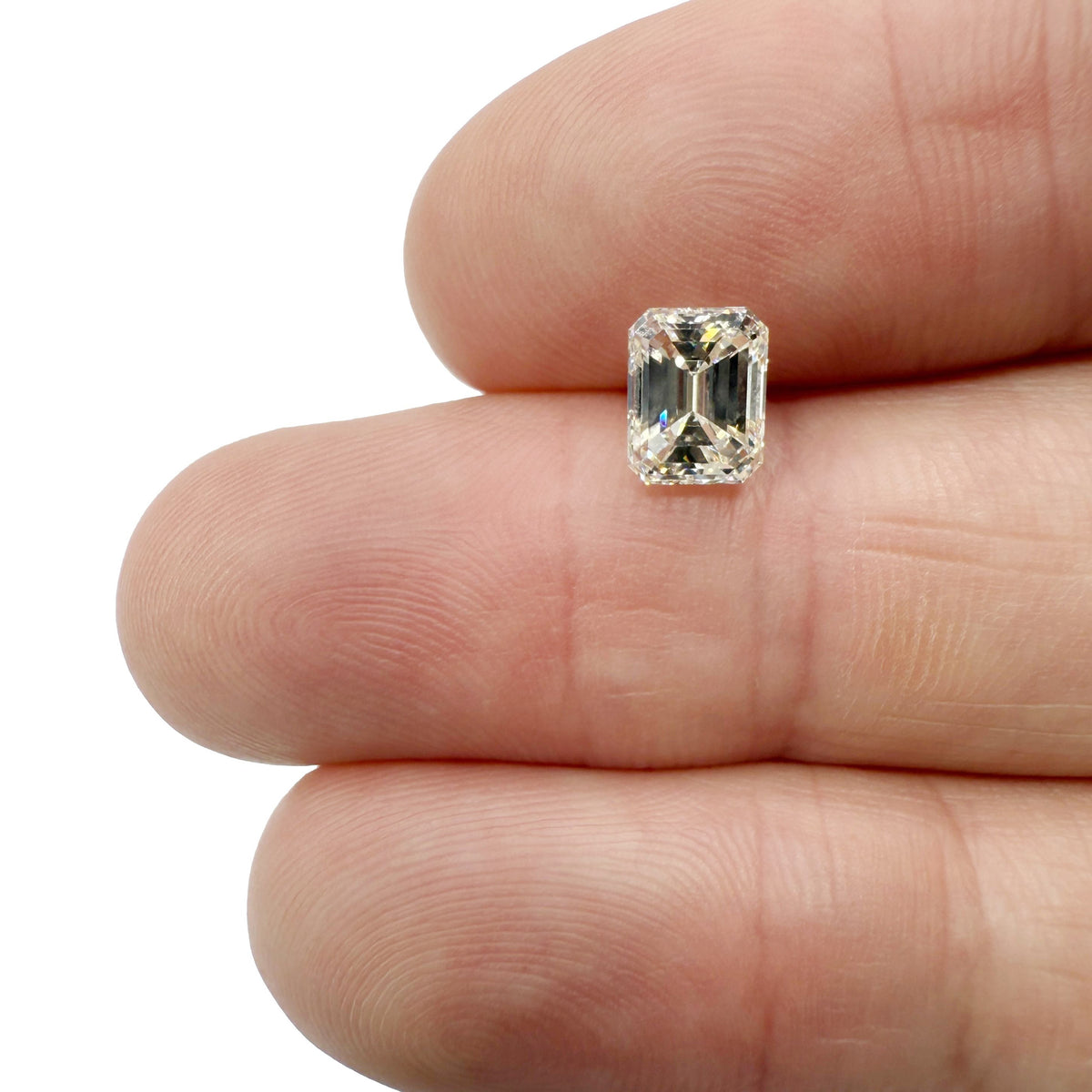 1.50ct | L/VVS1 Emerald Shape Brilliant Cut Diamond (GIA) - Modern Rustic Diamond