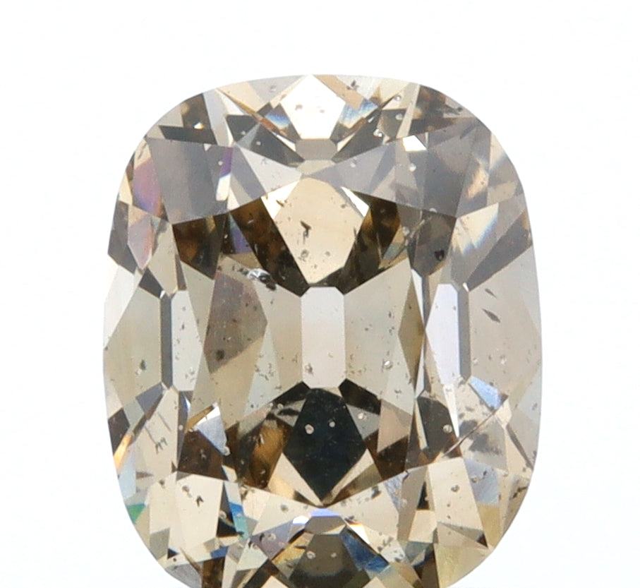 1.16ct | Champagne SI Cushion Shape Old Mine Cut Diamond - Modern Rustic Diamond