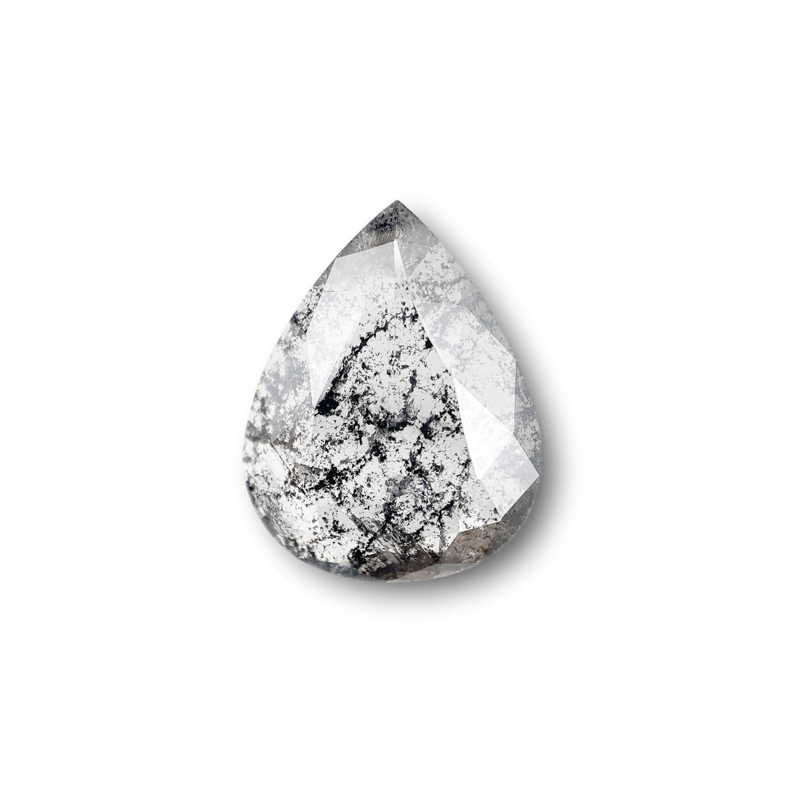 2.24ct | Rustic Pear Shape Rose Cut Diamond - Modern Rustic Diamond