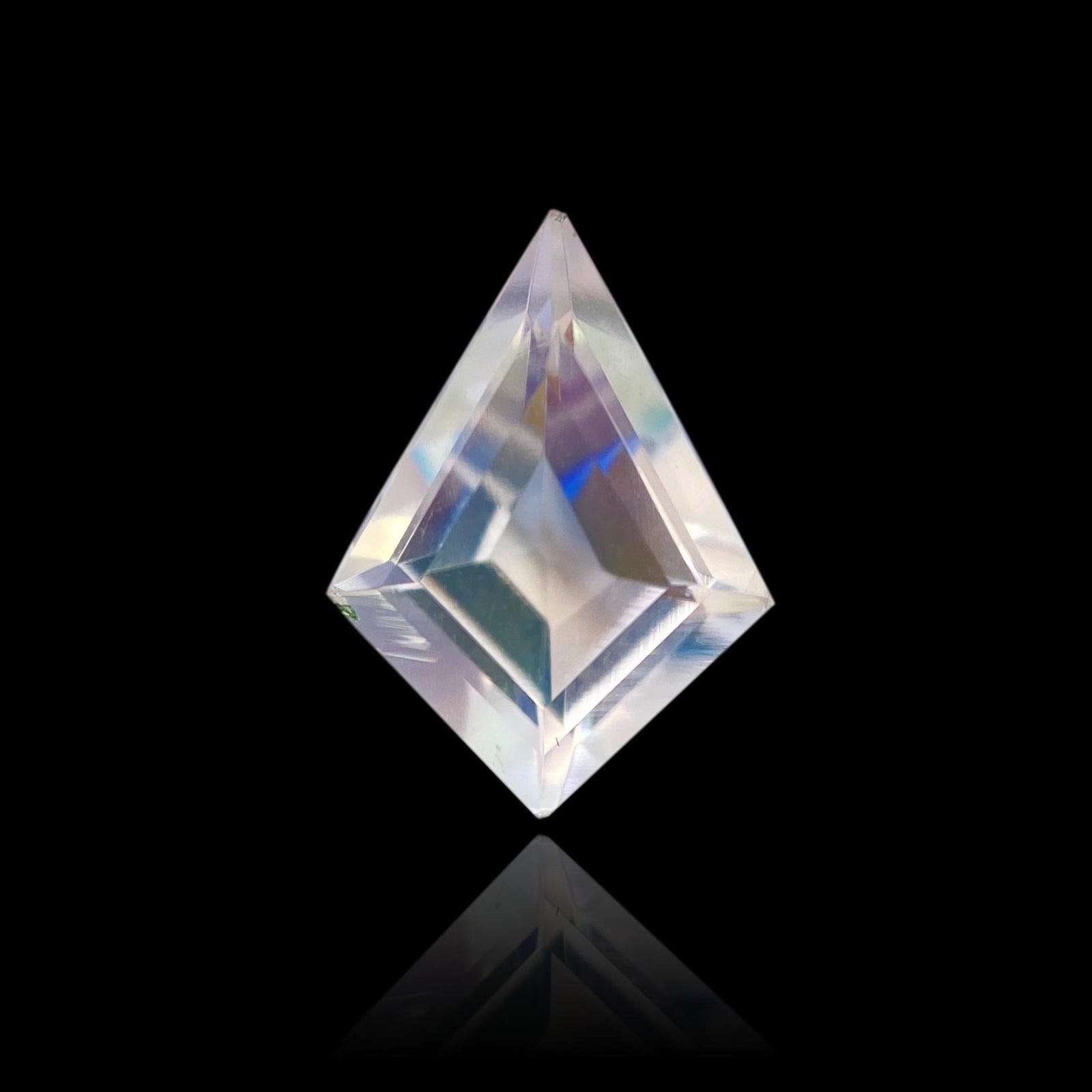 1.23ct |  Kite Shape Step Cut Moonstone - Modern Rustic Diamond