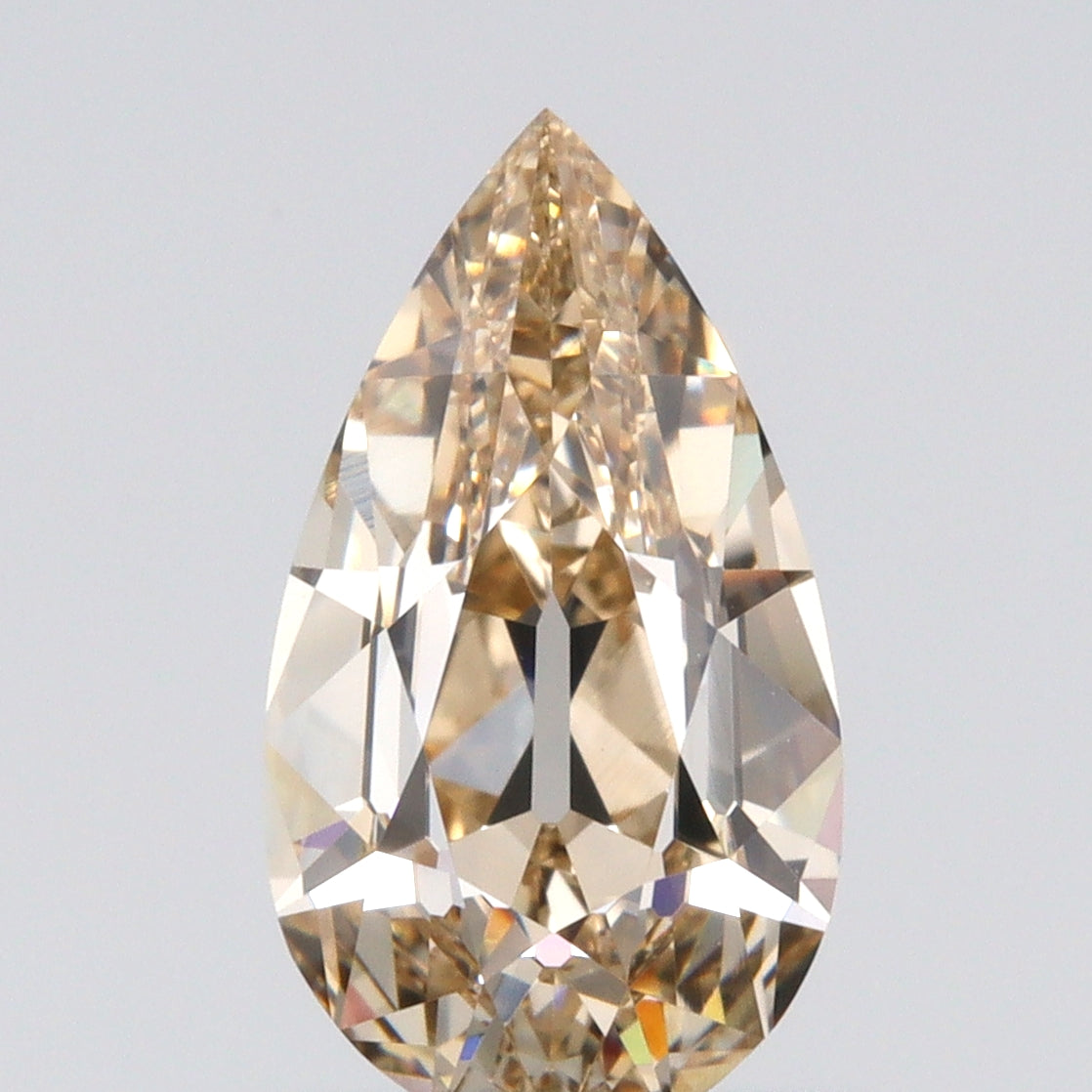 1.15ct | U-V/VVS2 Pear Shape Old Mine Cut Diamond (GIA) - Modern Rustic Diamond