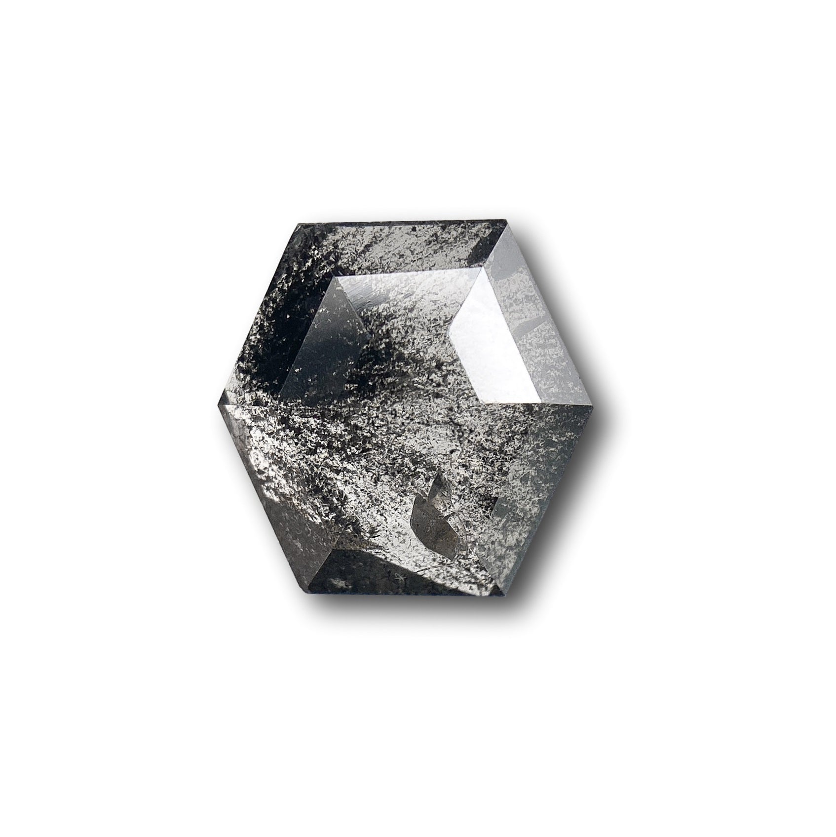 1.54ct | Rustic  Hexagon Shape Rose Cut Diamond - Modern Rustic Diamond