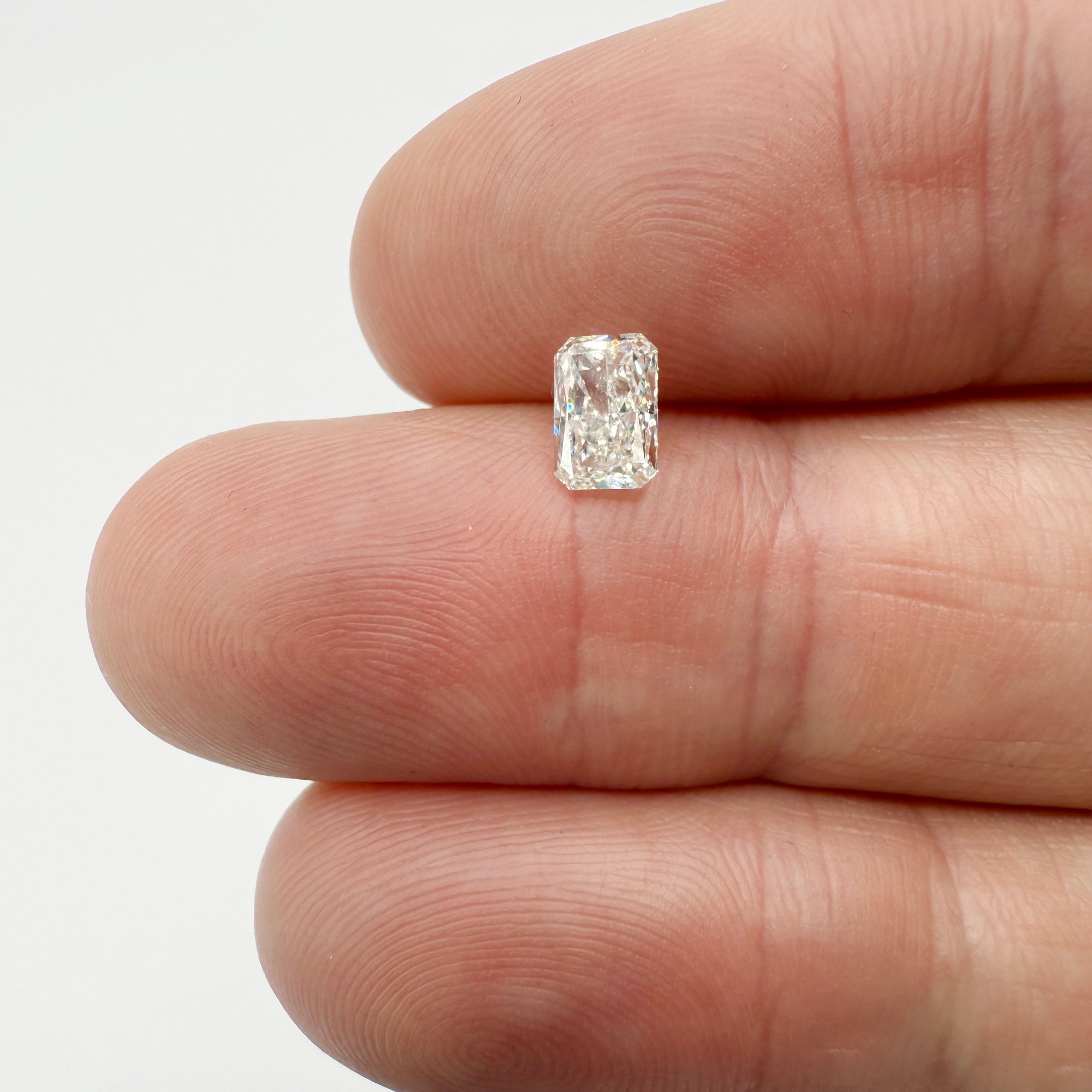 0.81ct | J/SI1 Radiant Shape Brilliant Cut Diamond (GIA) - Modern Rustic Diamond