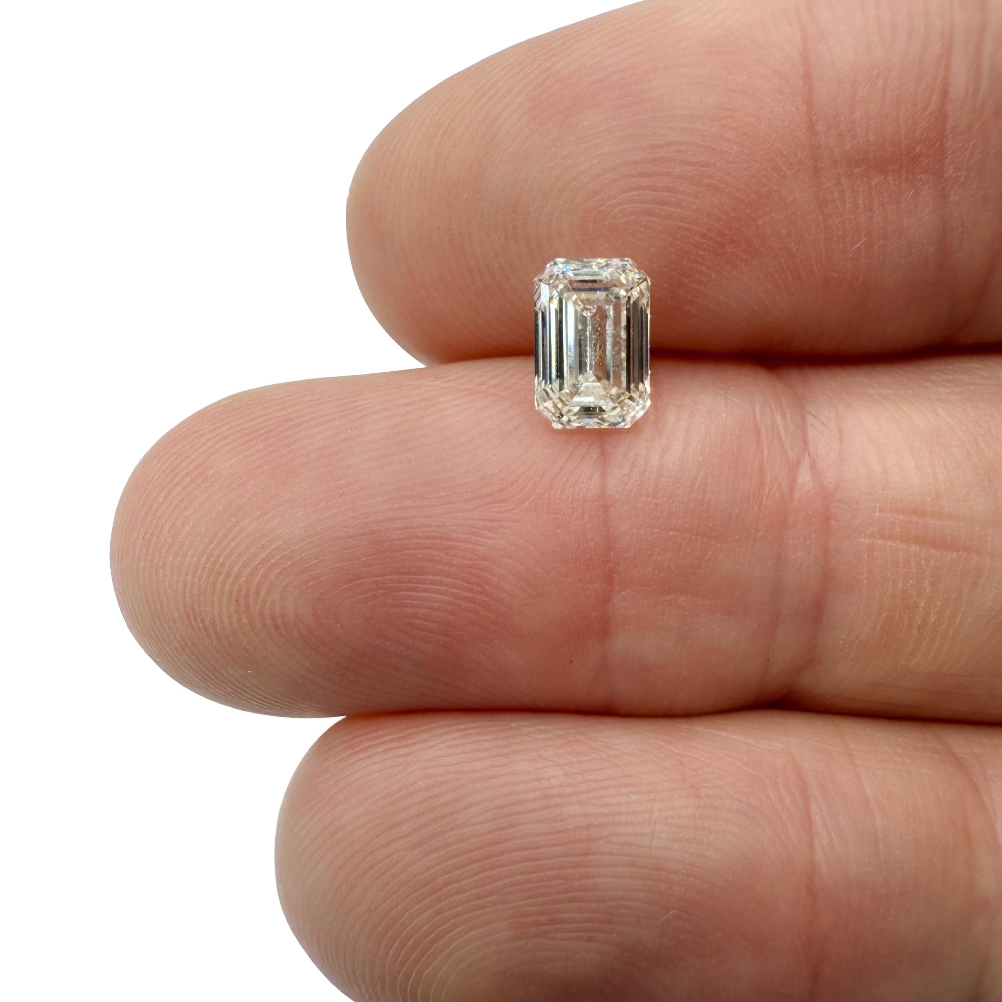 1.21ct | K/VVS1 Emerald Shape Brilliant Cut Diamond (GIA) - Modern Rustic Diamond