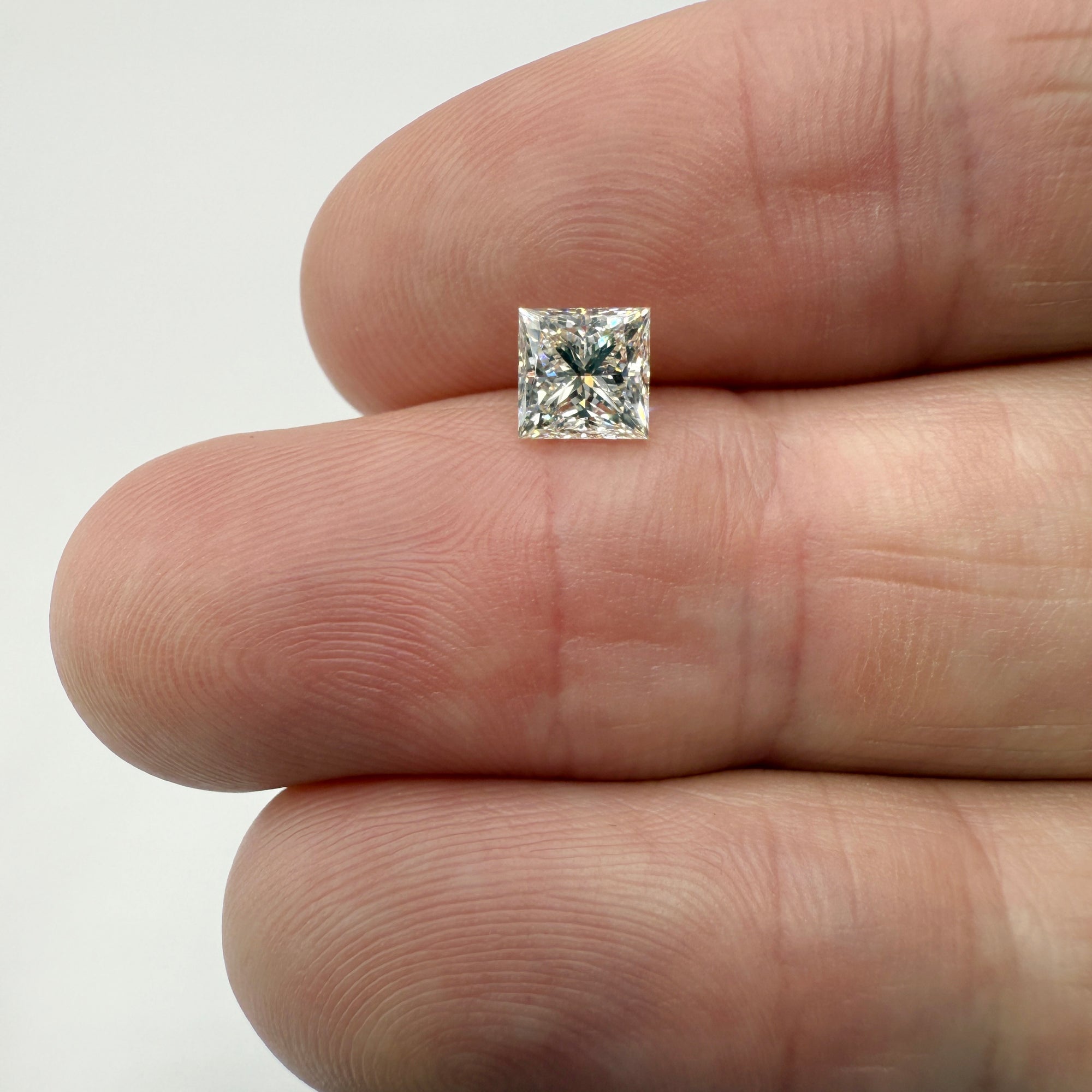 1.02ct | L/VS2 Princess Shape Brilliant Cut Diamond (GIA) - Modern Rustic Diamond