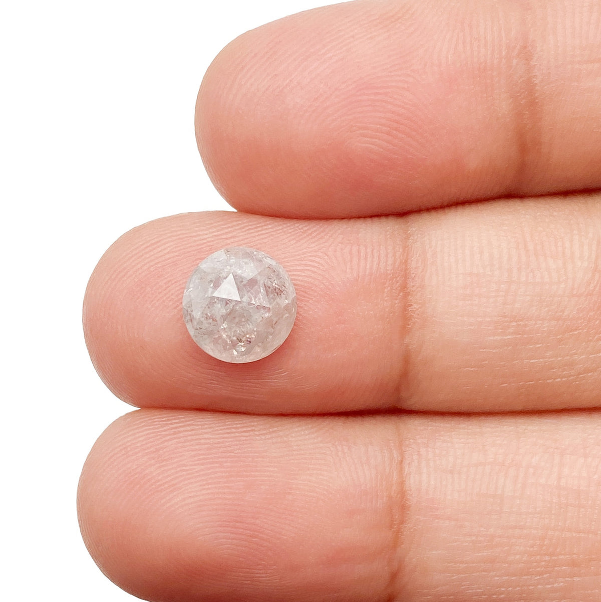 1.39ct | Rustic  Round Shape Rose Cut Diamond - Modern Rustic Diamond