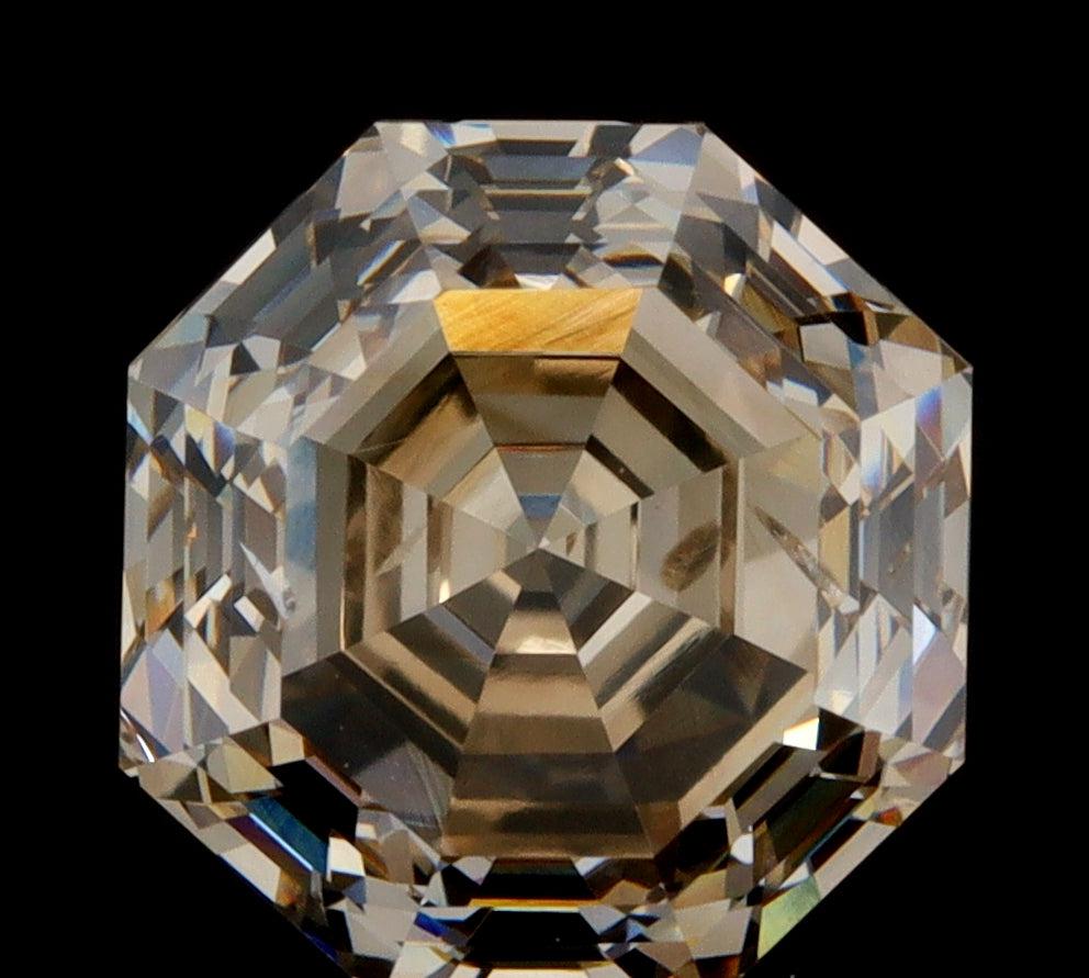 2.04ct | Champagne VS Octagonal Shape Step Cut Diamond-Modern Rustic Diamond