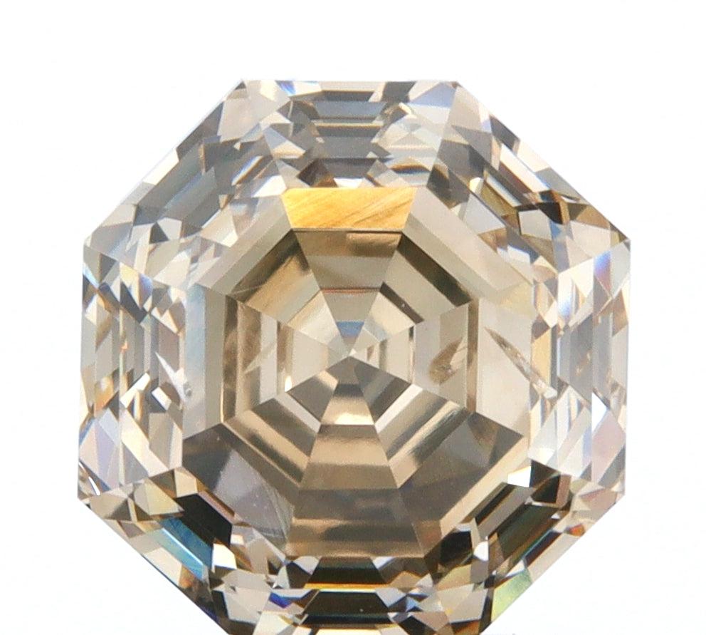 2.04ct | Champagne VS Octagonal Shape Step Cut Diamond-Modern Rustic Diamond