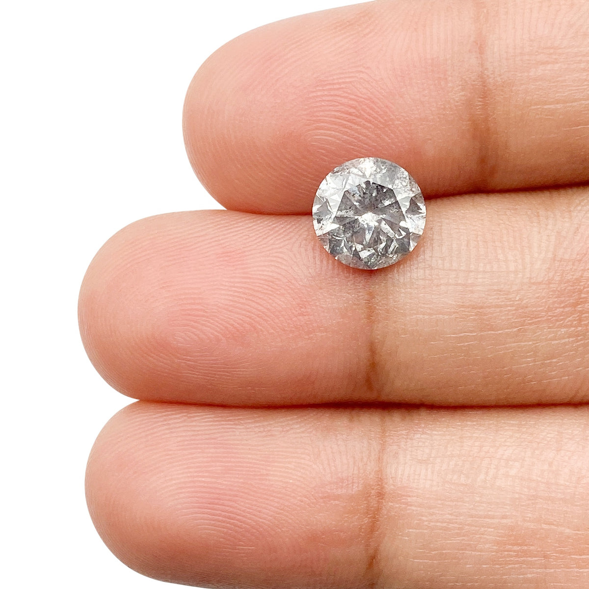 2.00ct | Rustic  Round Shape Brilliant Cut Diamond - Modern Rustic Diamond