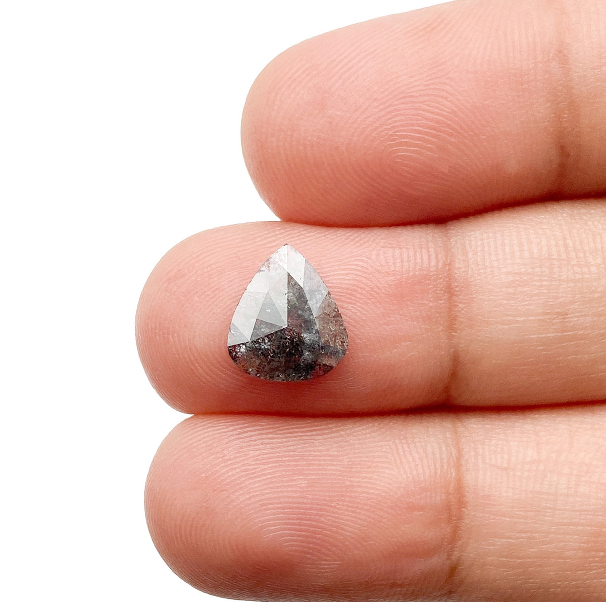 1.18ct | Rustic  Pear Shape Rose Cut Diamond - Modern Rustic Diamond