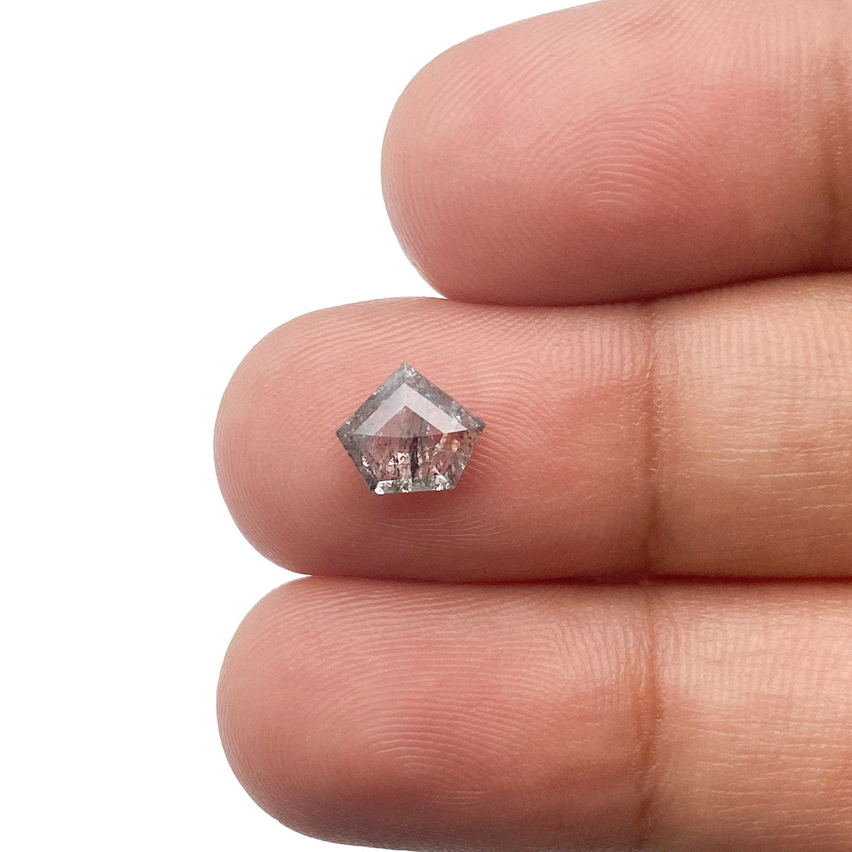0.86ct | Rustic Shield Shape Rose Cut Diamond - Modern Rustic Diamond