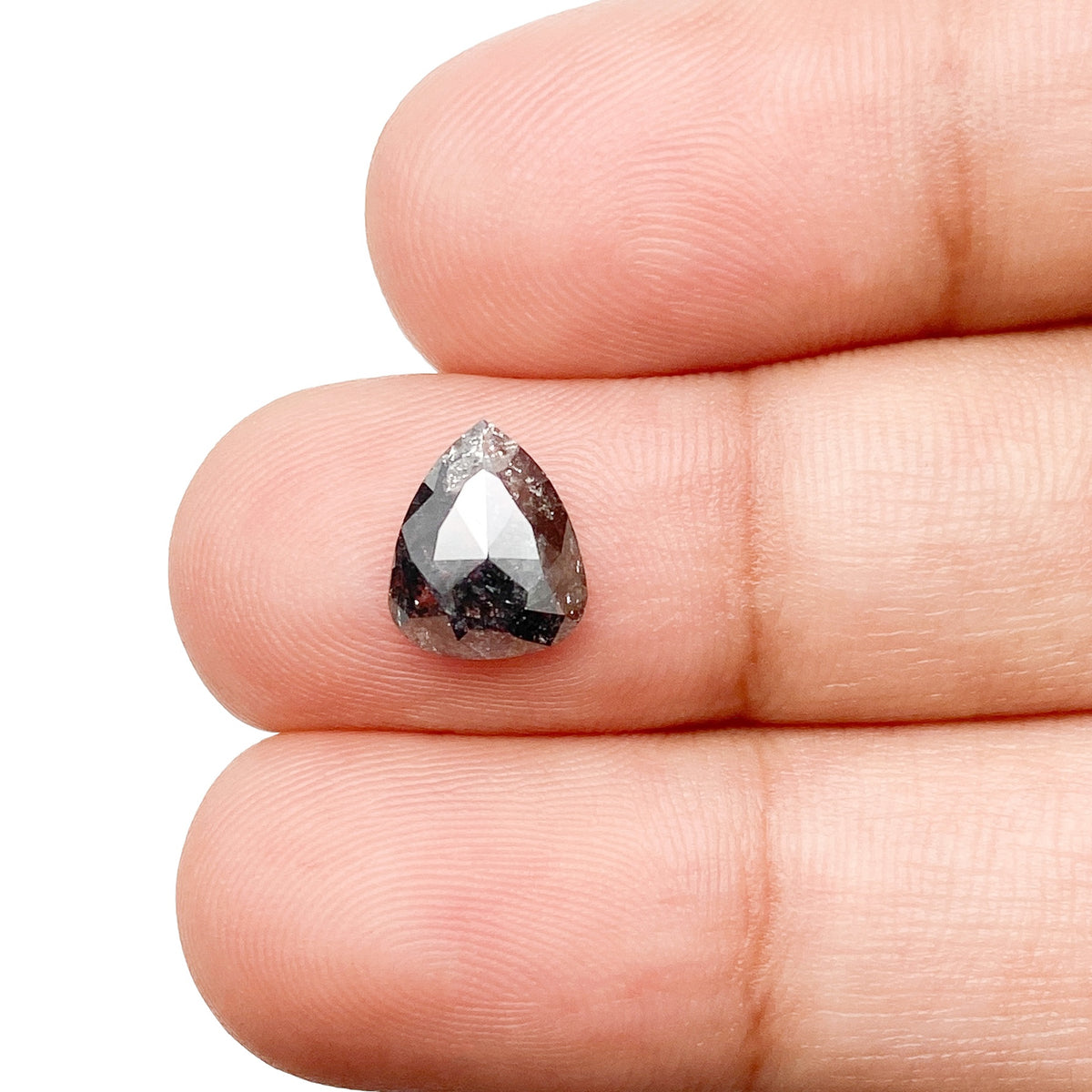 1.39ct | Rustic  Pear Shape Rose Cut Diamond - Modern Rustic Diamond