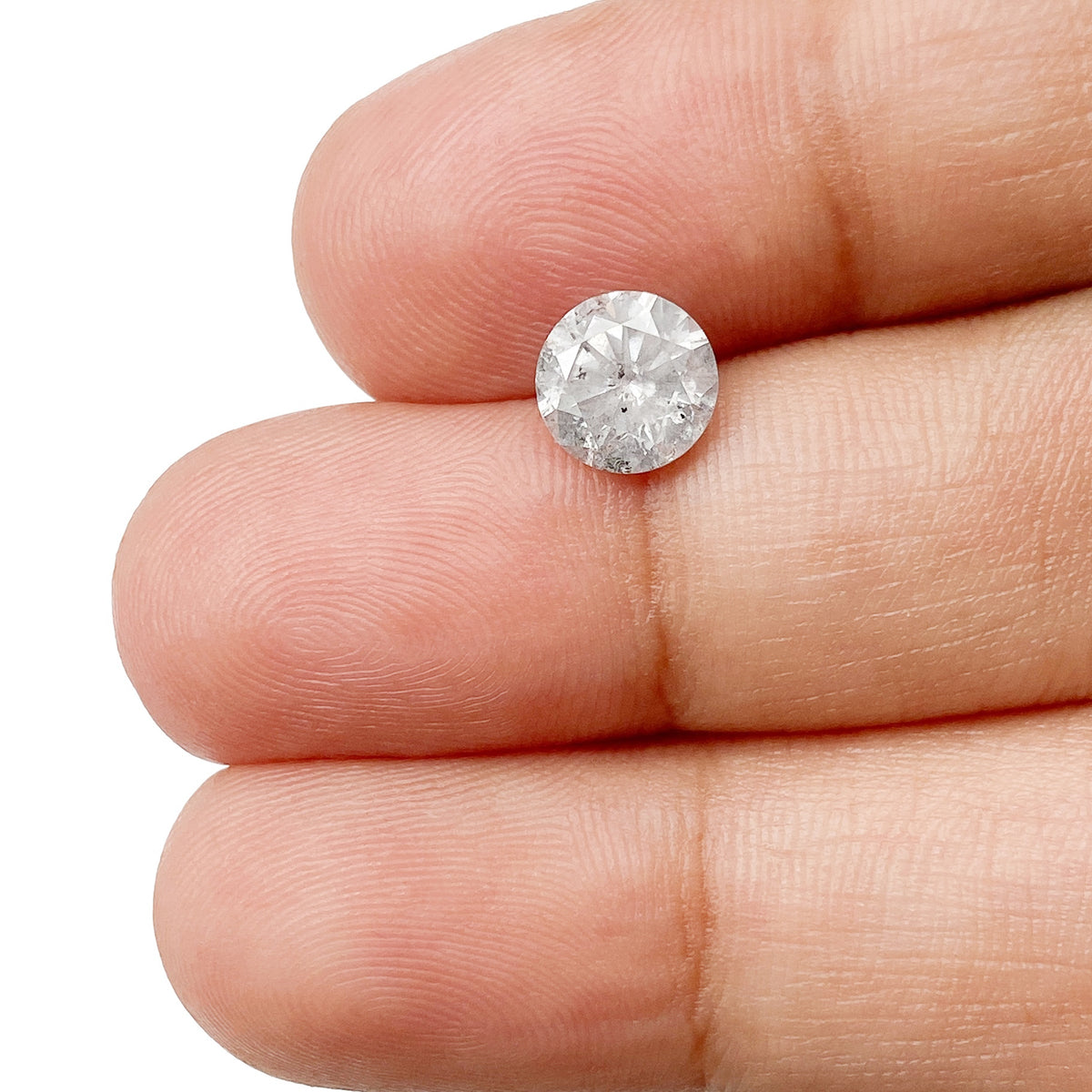 1.30ct | Rustic Round Shape Brilliant Cut Diamond - Modern Rustic Diamond