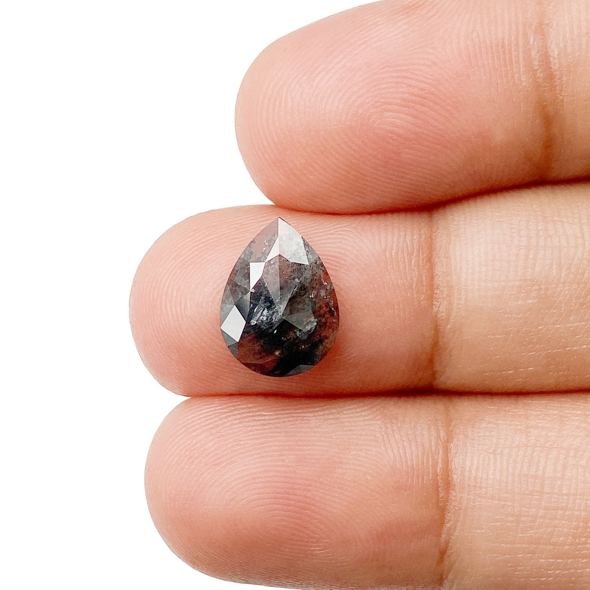 1.82ct | Rustic  Pear Shape Rose Cut Diamond - Modern Rustic Diamond