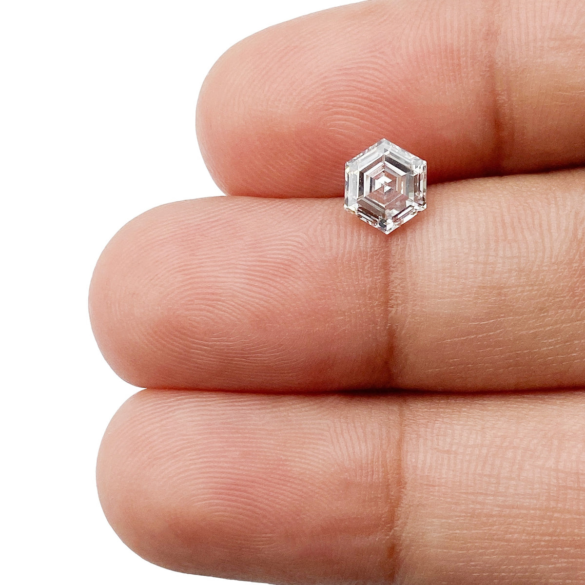 1.00ct | K/VS1 Hexagon Shape Step Cut Diamond (GIA) - Modern Rustic Diamond