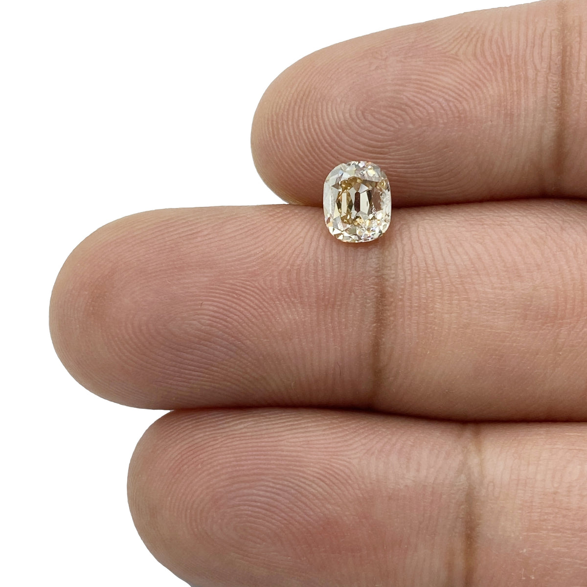 1.01ct | Champagne VS Cushion Shape Old Mine Cut Diamond - Modern Rustic Diamond