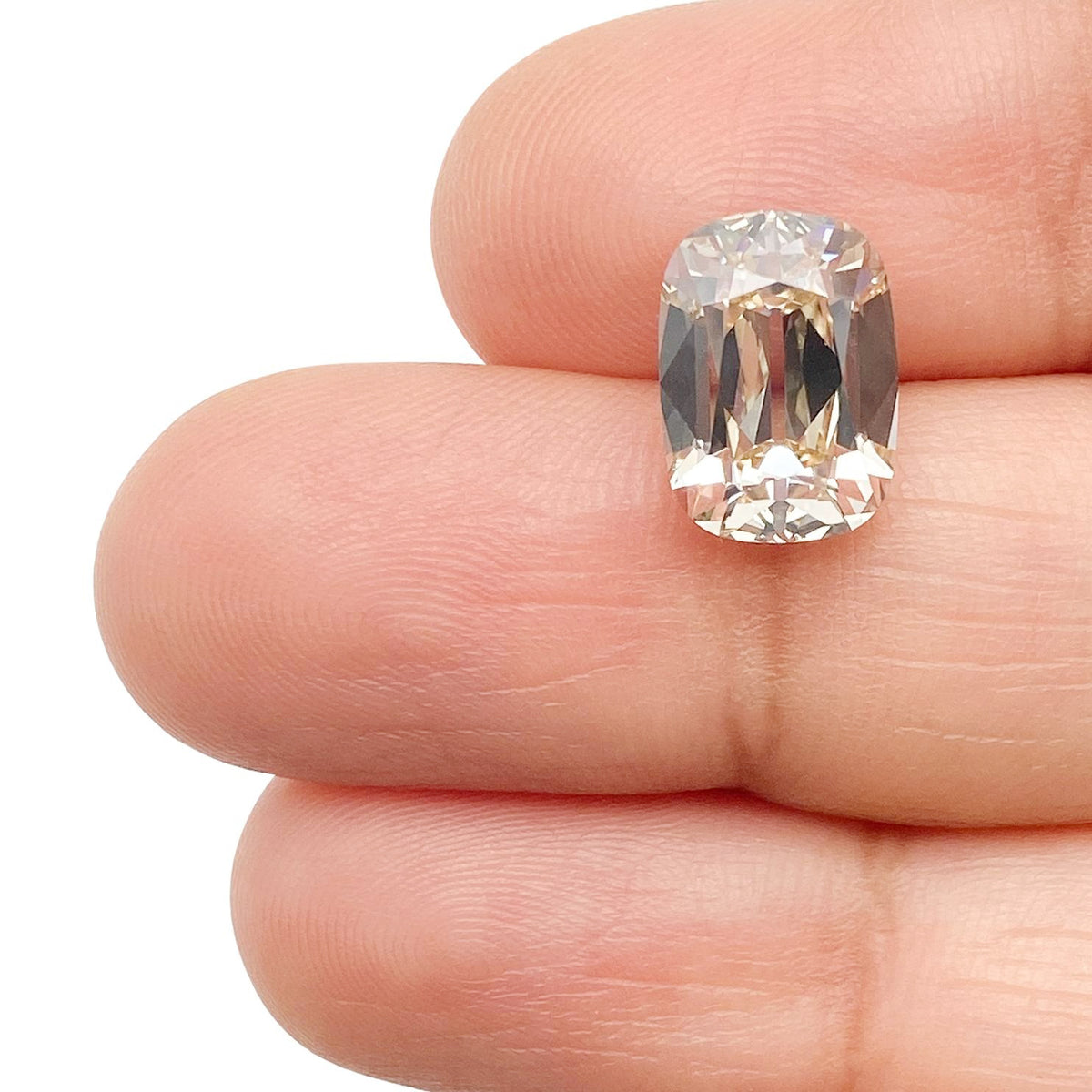 3.63ct | N/VS1 Cushion Shape Old Mine Cut Diamond (GIA) - Modern Rustic Diamond