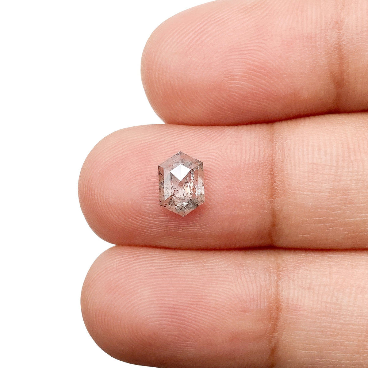 0.81ct | Rustic  Hexagon Shape Step Cut Diamond - Modern Rustic Diamond