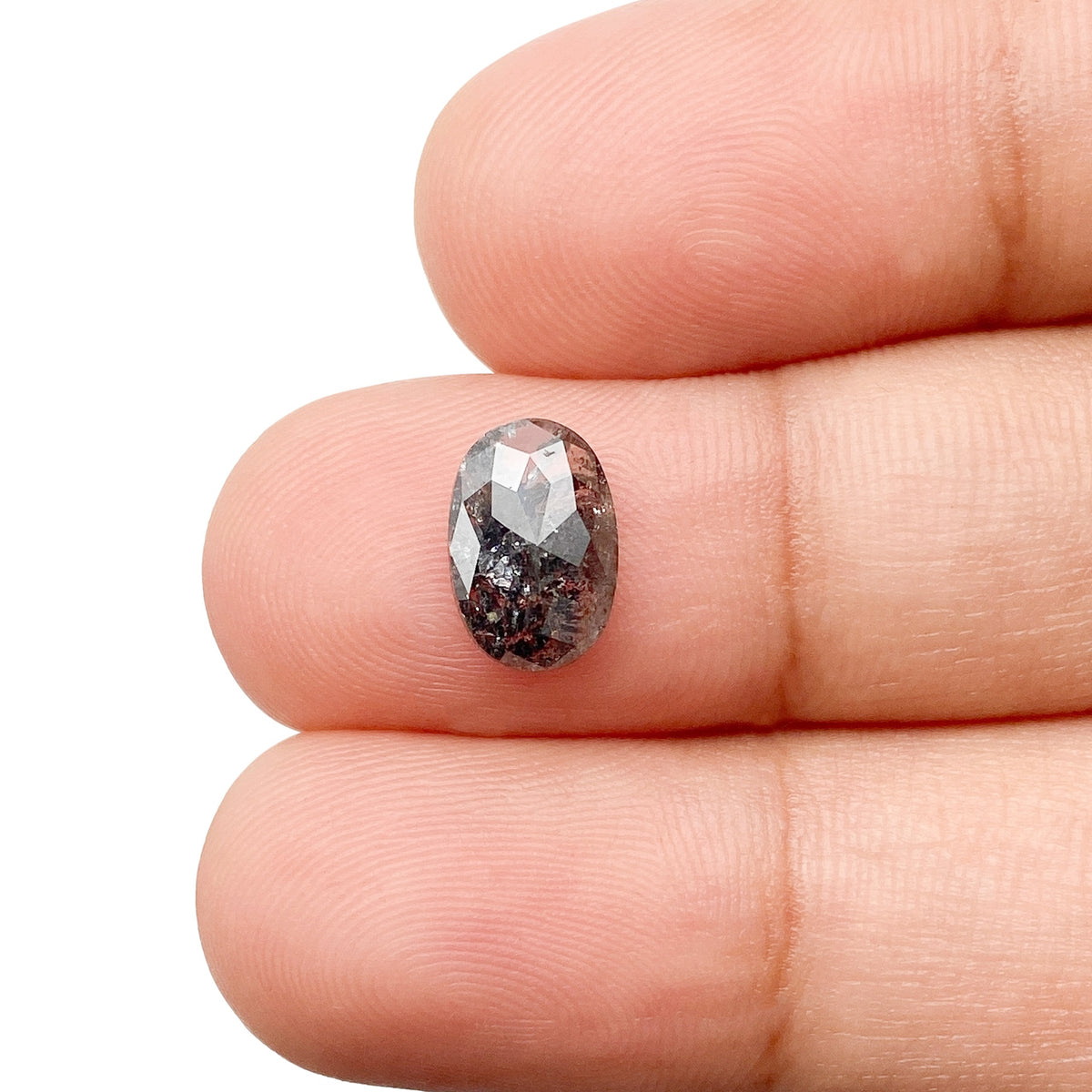 1.37ct | Rustic Oval Shape Rose Cut Diamond - Modern Rustic Diamond