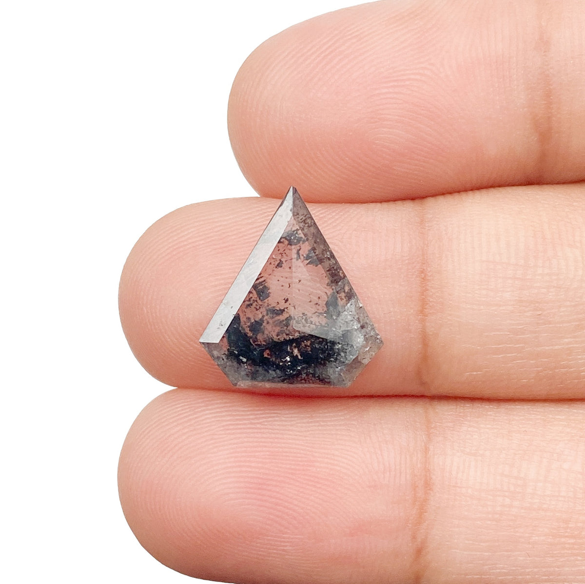 2.90ct | Rustic Shield Shape Rose Cut Diamond - Modern Rustic Diamond