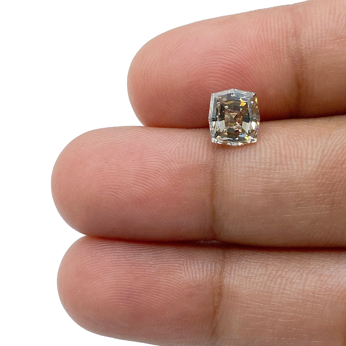 1.51ct | Champagne VVS Octagonal Shape Step Cut Diamond - Modern Rustic Diamond