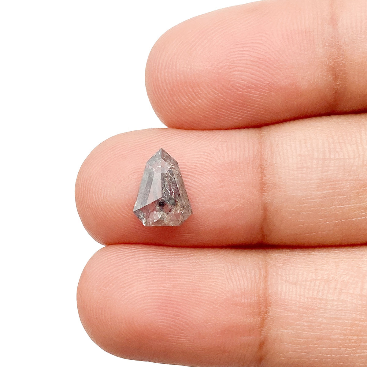 1.14ct | Rustic Shield Shape Rose Cut Diamond - Modern Rustic Diamond
