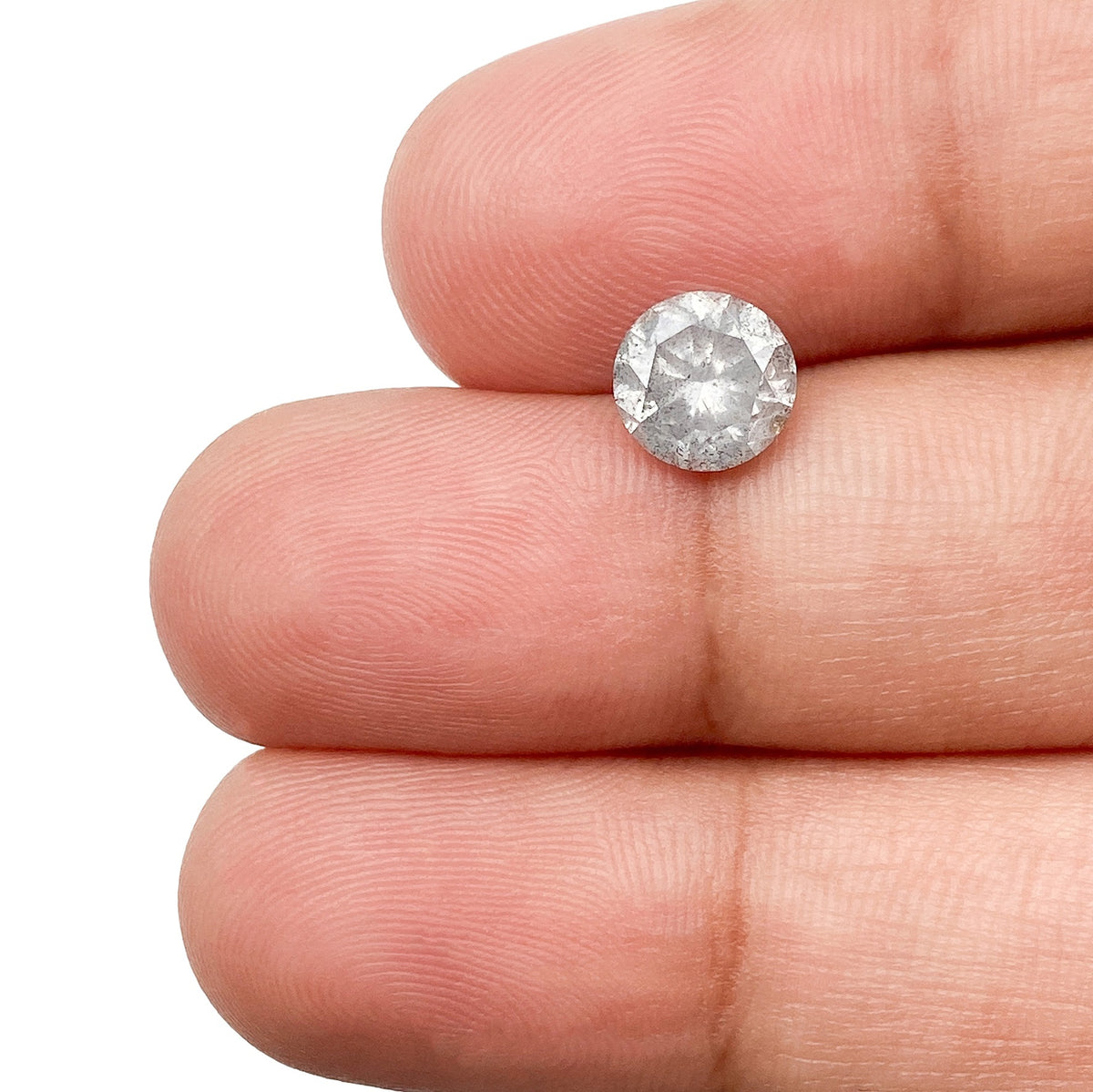 1.37ct | Rustic Round Shape Brilliant Cut Diamond - Modern Rustic Diamond