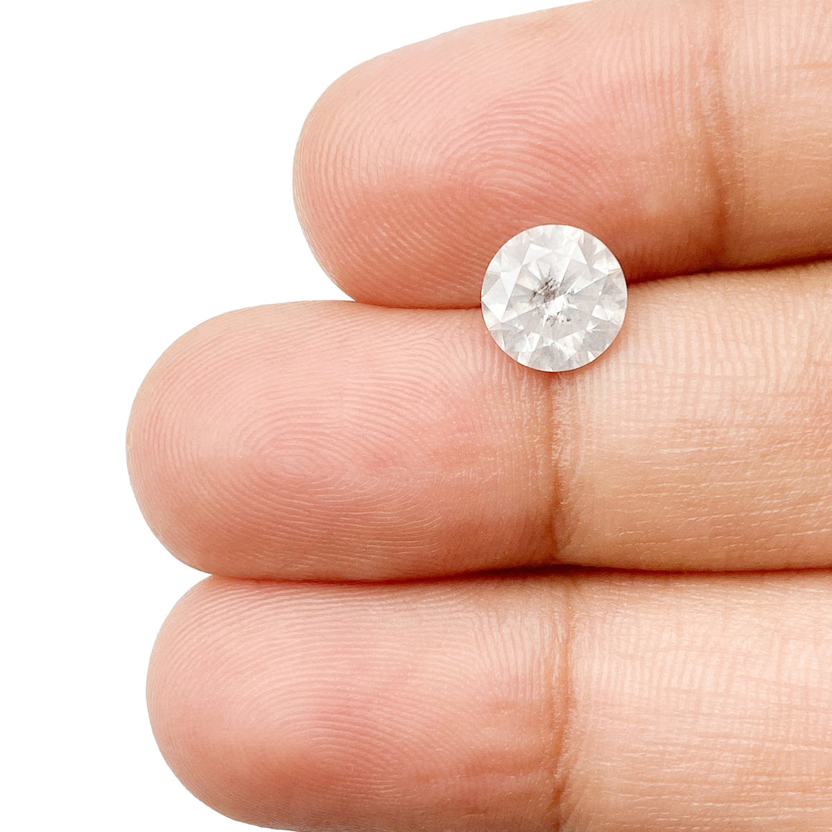1.38ct | Rustic  Round Shape Brilliant Cut Diamond - Modern Rustic Diamond