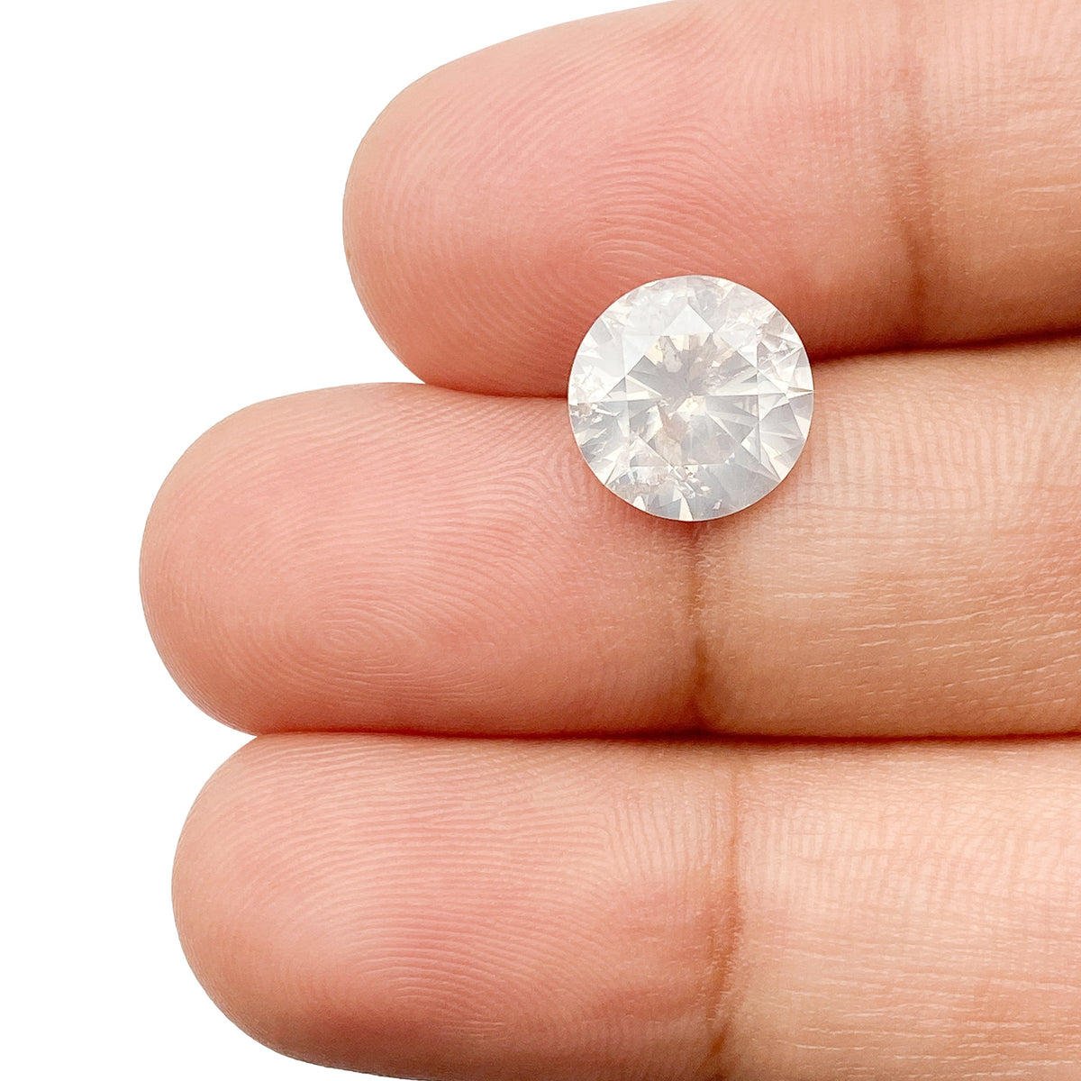 2.52ct | Rustic  Round Shape Rose Cut Diamond - Modern Rustic Diamond