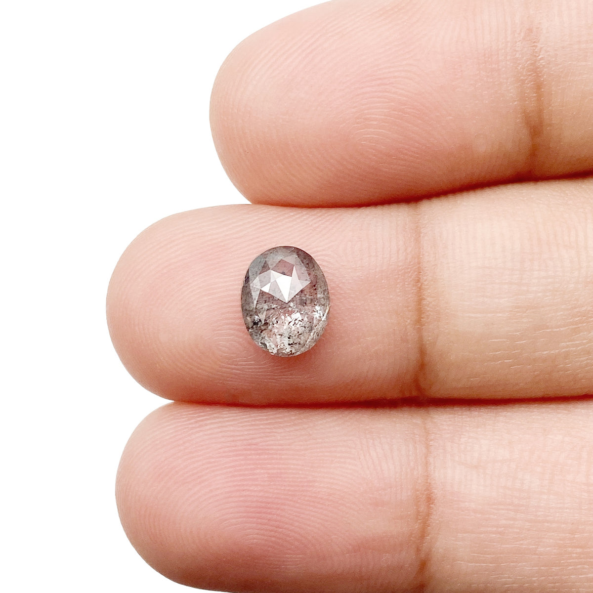 1.21ct | Rustic Oval Shape Rose Cut Diamond - Modern Rustic Diamond