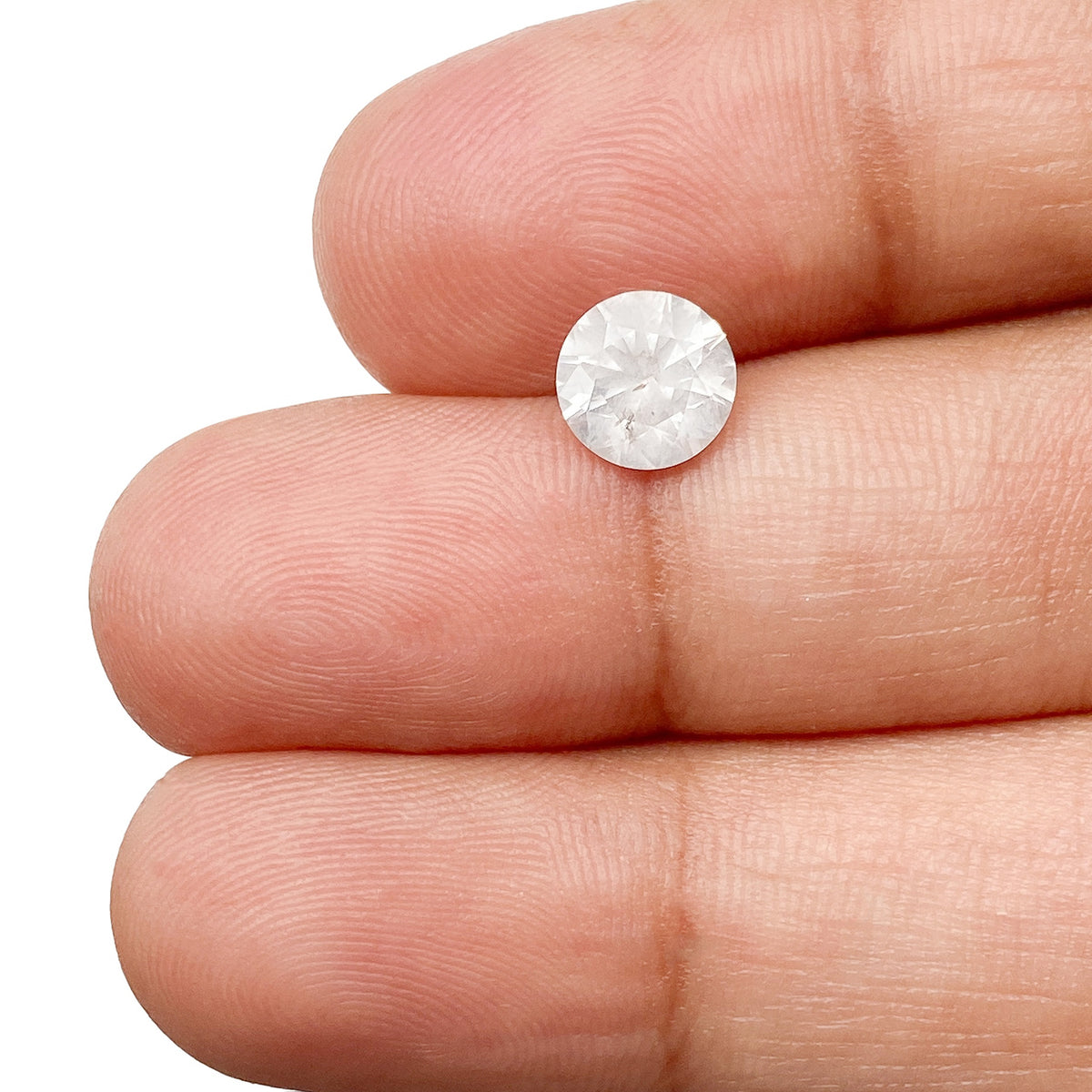1.04ct | Salt &amp; Pepper Round Shape Brilliant Cut Diamond (GIA) - Modern Rustic Diamond