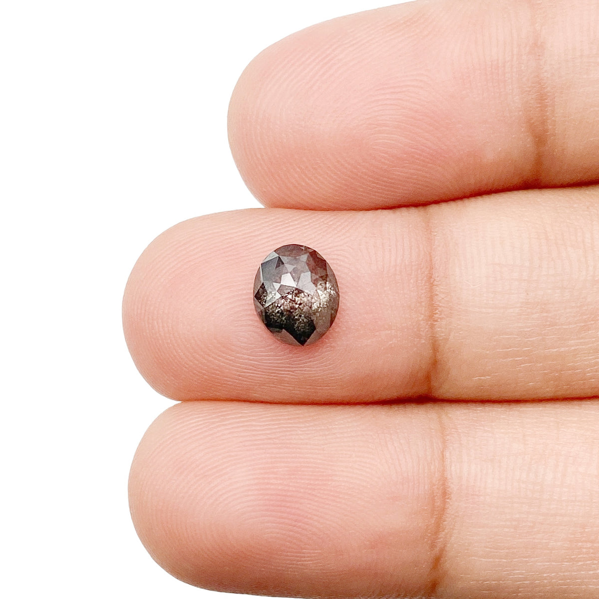 0.97ct | Rustic Oval Shape Rose Cut Diamond - Modern Rustic Diamond