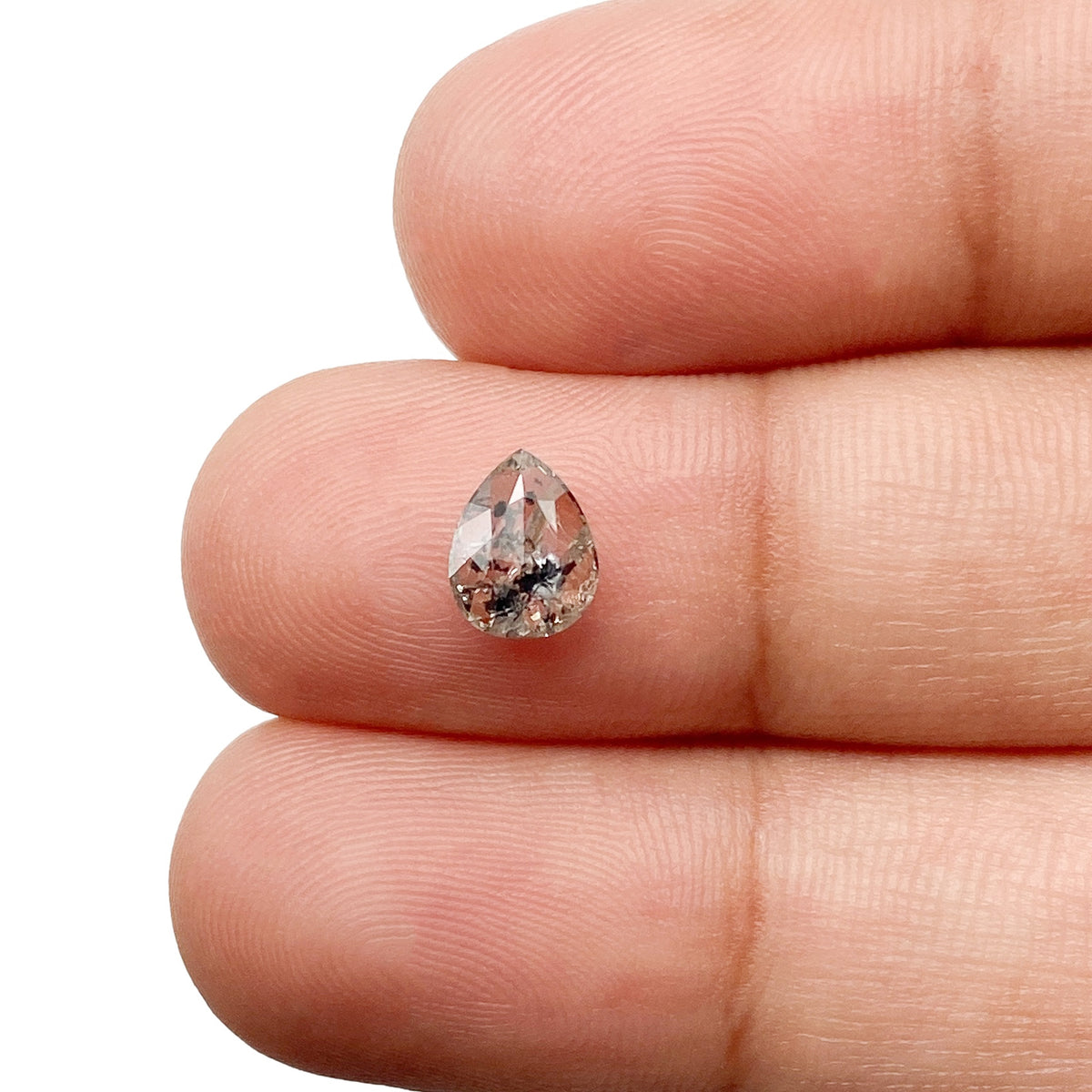 0.86ct | Rustic Pear Shape Brilliant Cut Diamond - Modern Rustic Diamond