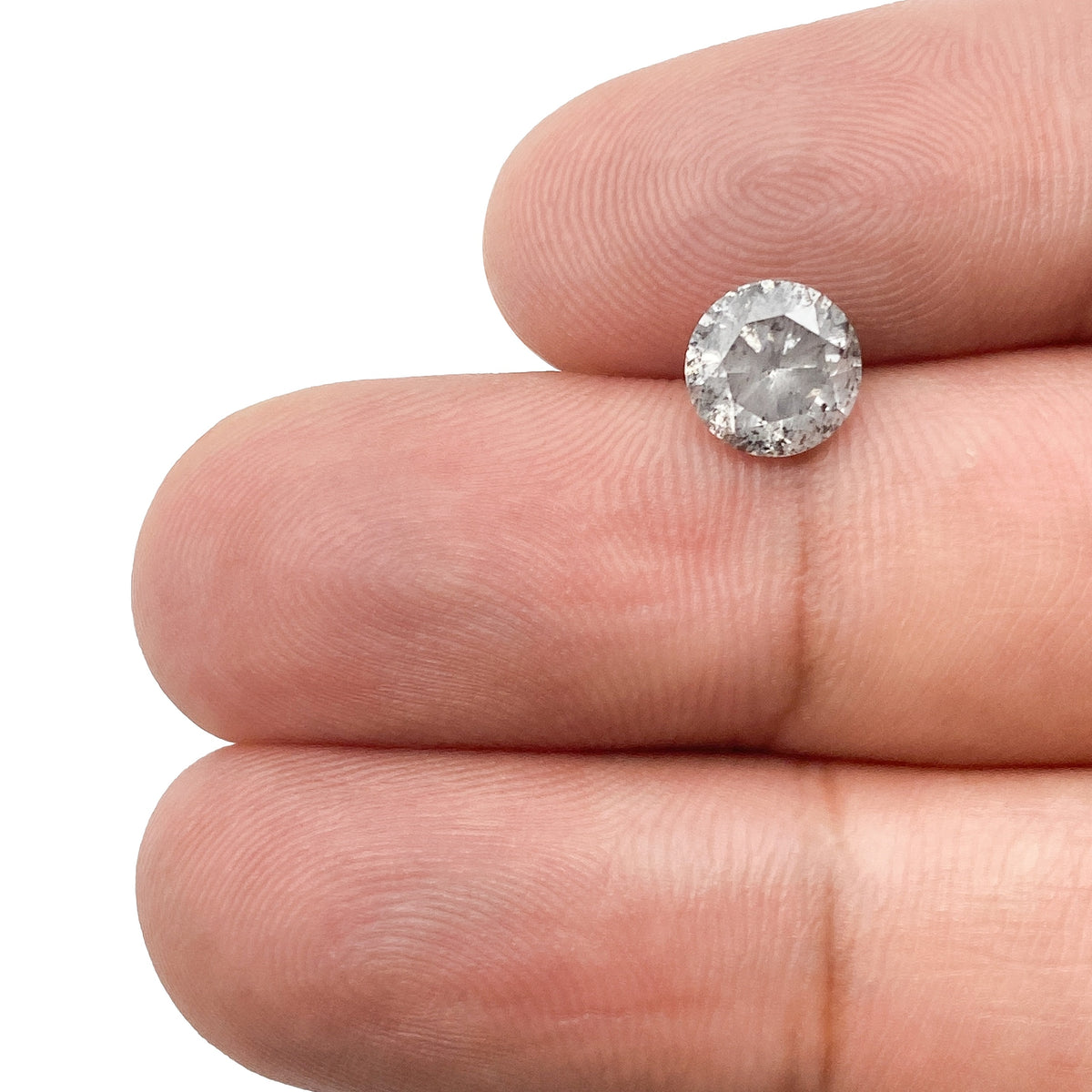1.32ct | Rustic  Round Shape Brilliant Cut Diamond - Modern Rustic Diamond