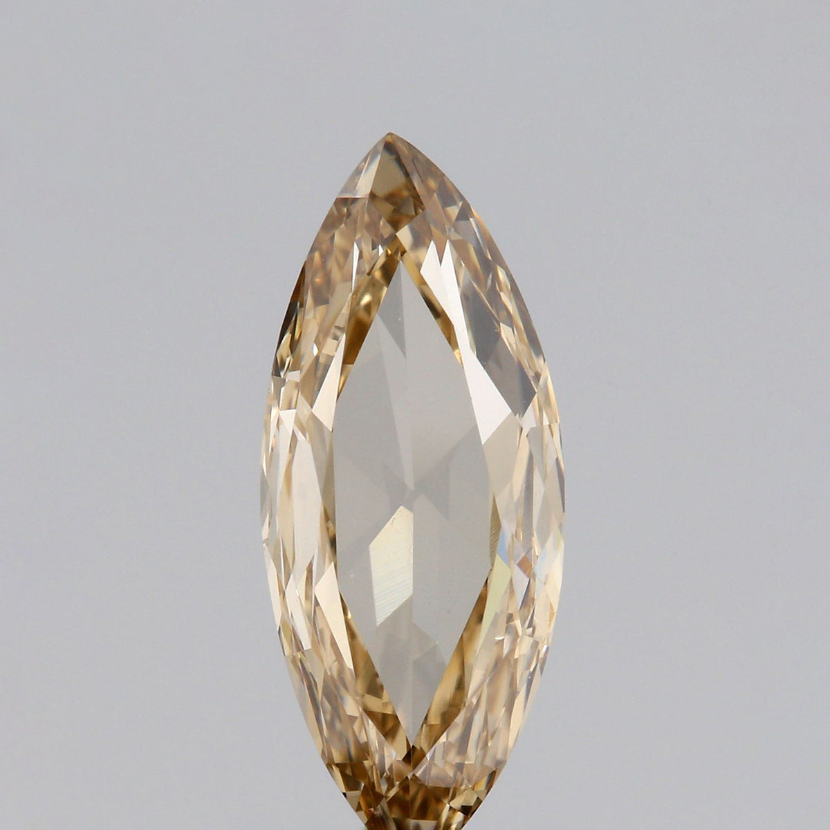 0.98ct | Champagne VS Marquise Shape Rose Cut Diamond - Modern Rustic Diamond