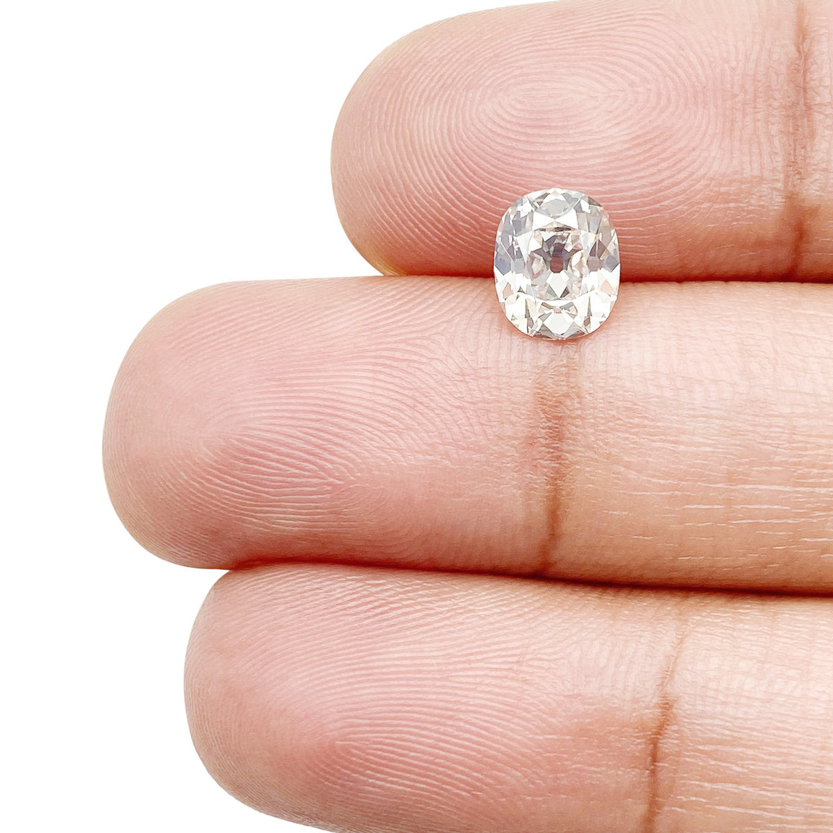 1.17ct | I/VS1 Oval Shape Old Mine Cut Diamond (GIA) - Modern Rustic Diamond