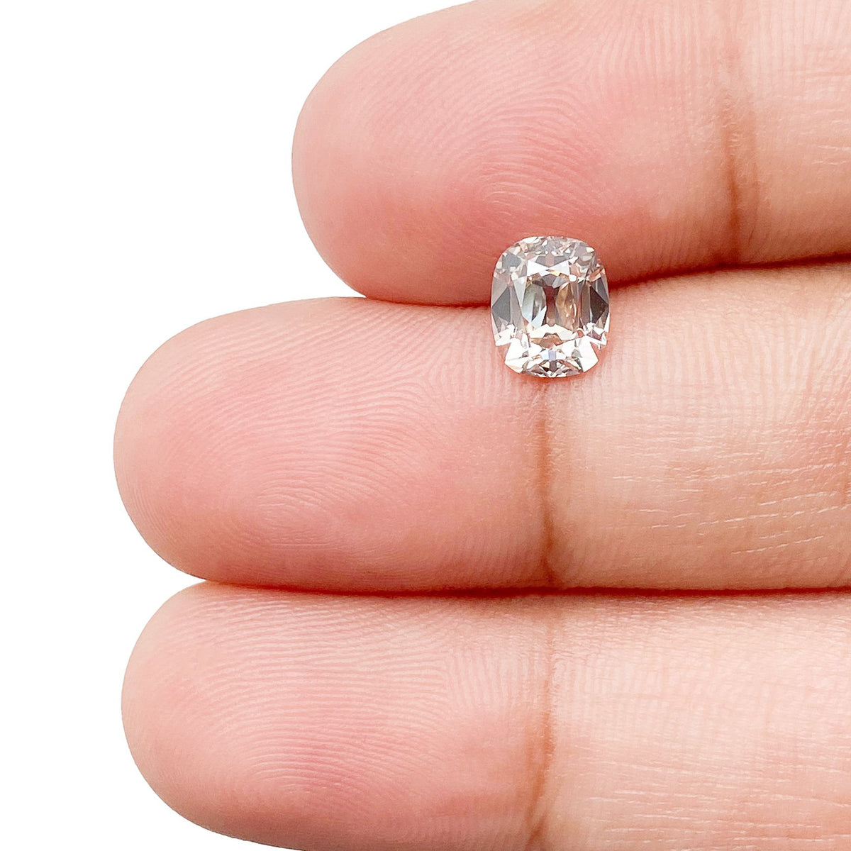 1.06ct | N/VVS1 Cushion Shape Old Mine Cut Diamond (GIA) - Modern Rustic Diamond