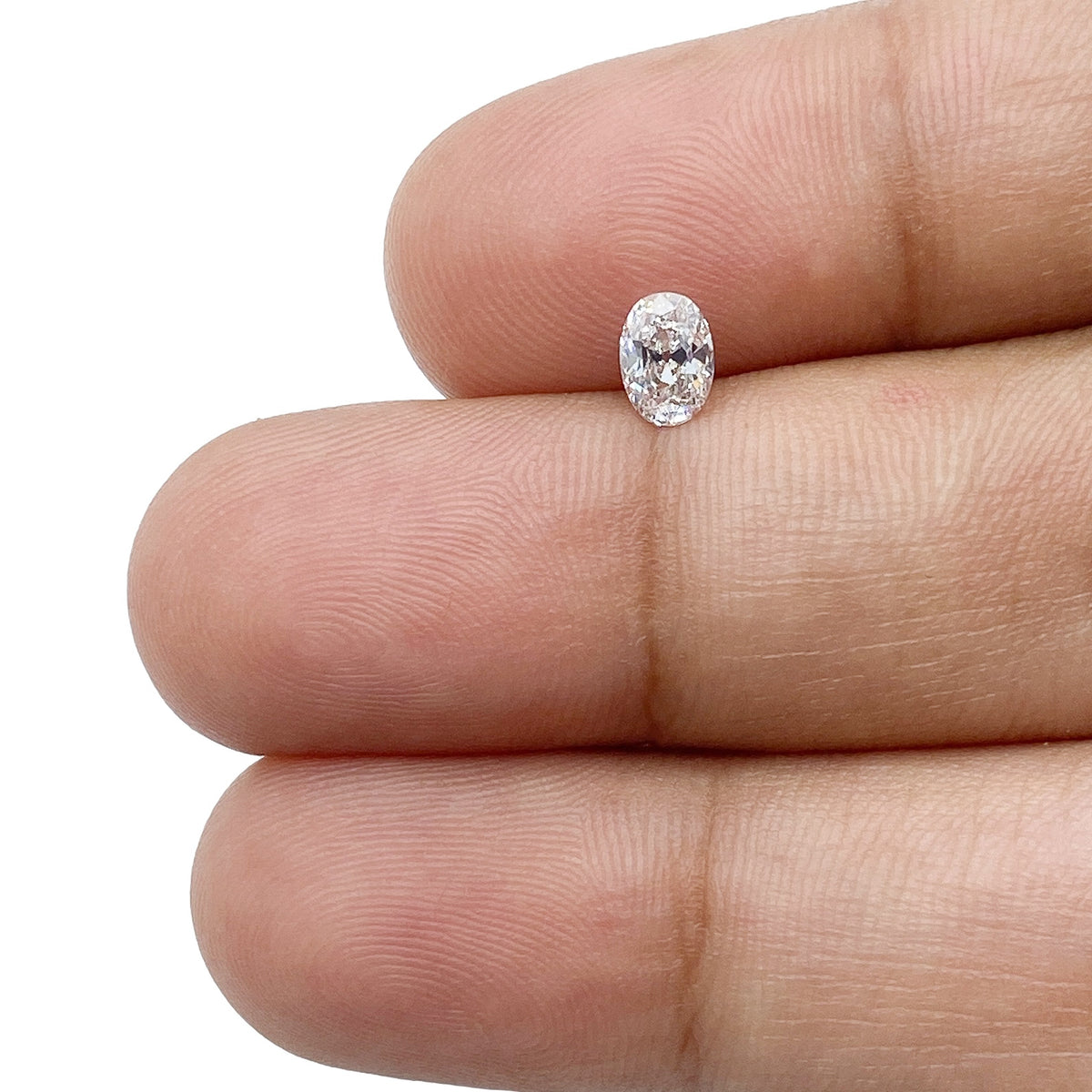 0.32ct | D/VVS Oval Shape Old Mine Cut Diamond - Modern Rustic Diamond