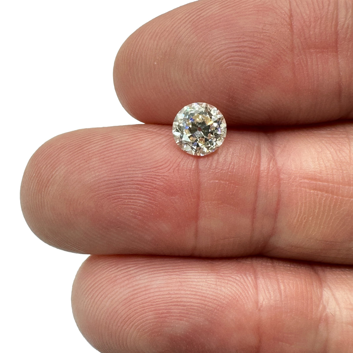 1.26ct | L/SI1 Round Shape Old European Cut Diamond - Modern Rustic Diamond