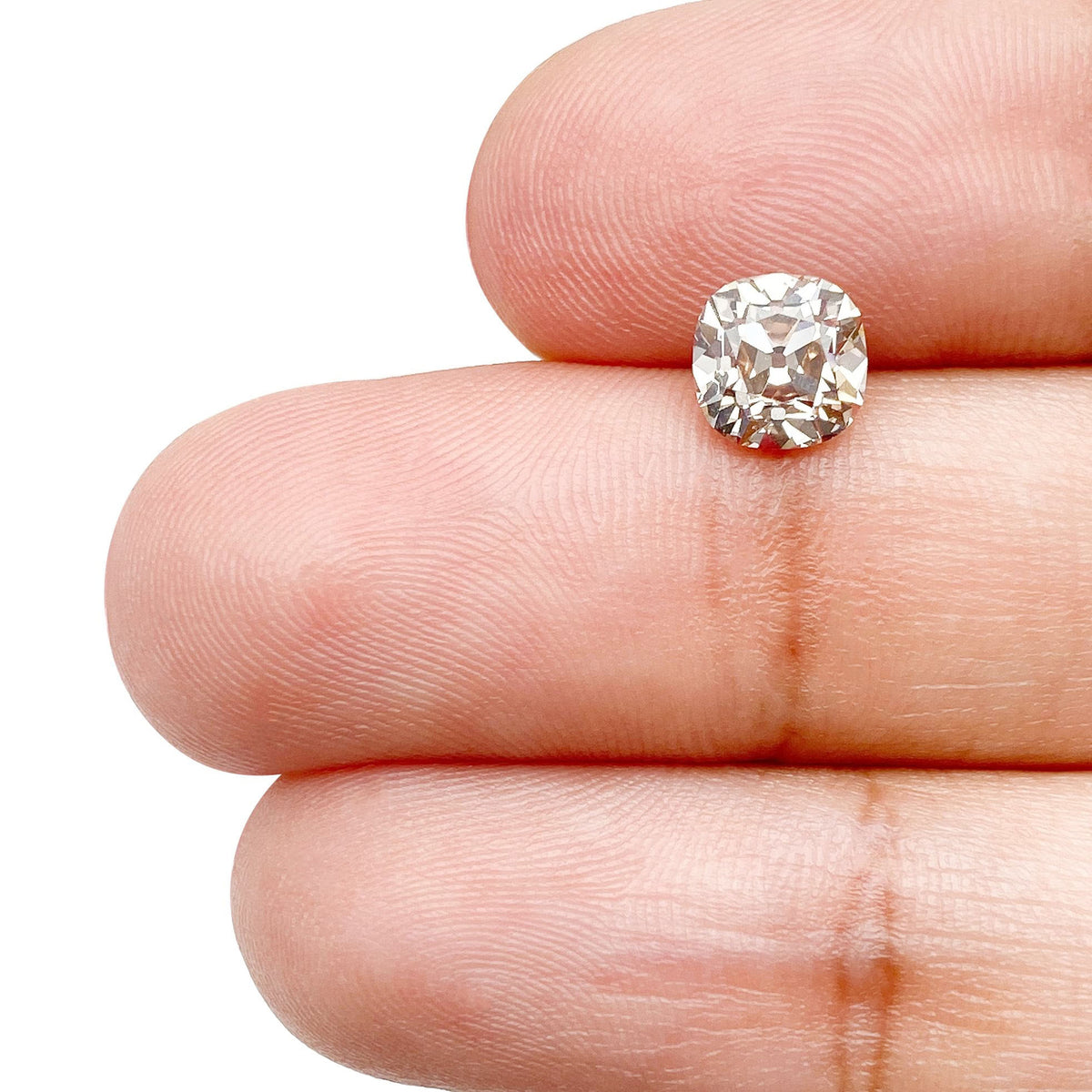 1.22ct | U-V/VVS2 Cushion Shape Old Mine Cut Diamond (GIA) - Modern Rustic Diamond