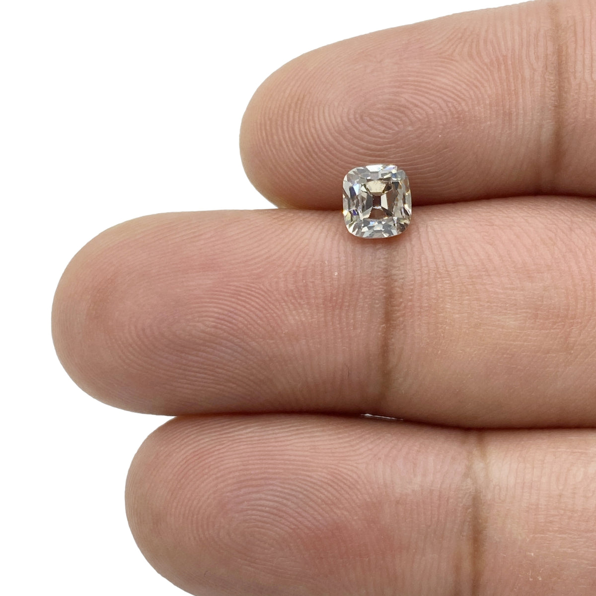 1.01ct | Champagne VVS Cushion Shape Old Mine Cut Diamond - Modern Rustic Diamond