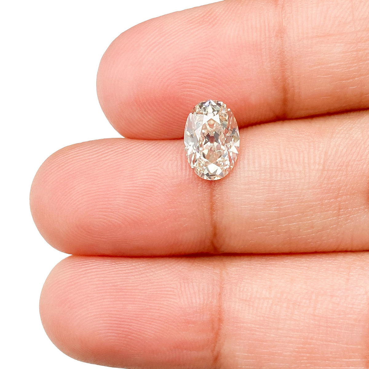 1.50ct | L/VS2 Oval Shape Old Mine Cut Diamond (GIA) - Modern Rustic Diamond