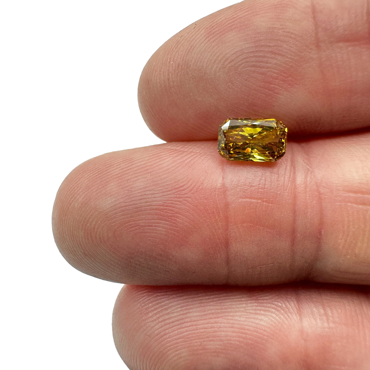 1.03ct | Fancy Deep Brownish Yellow SI1 Cushion Shape Brilliant Cut Diamond (GIA) - Modern Rustic Diamond