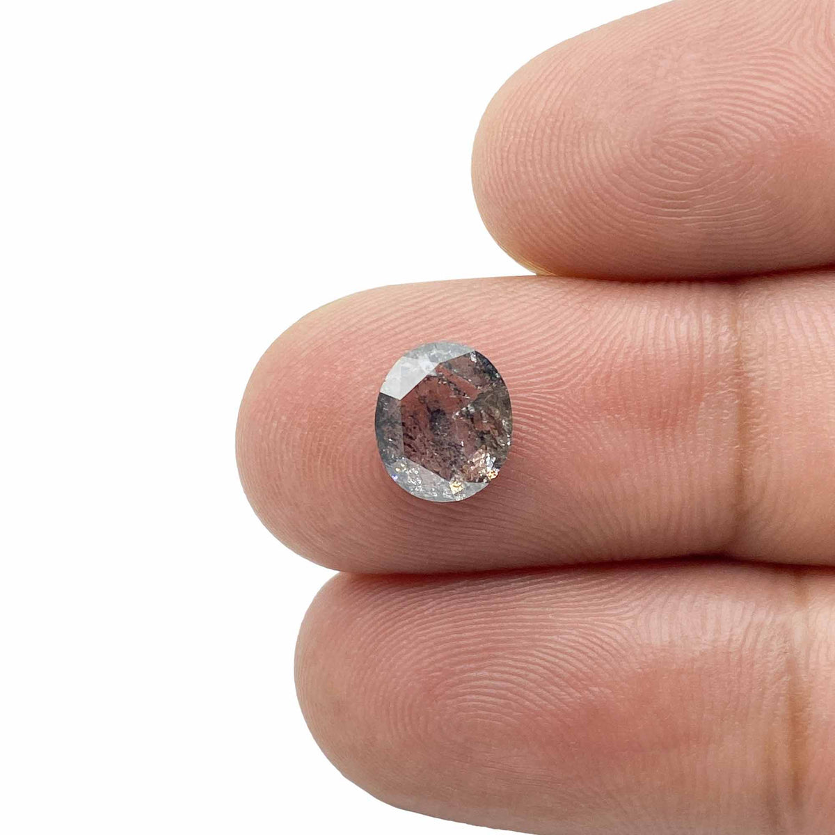1.44ct | Rustic Oval Shape Rose Cut Diamond - Modern Rustic Diamond