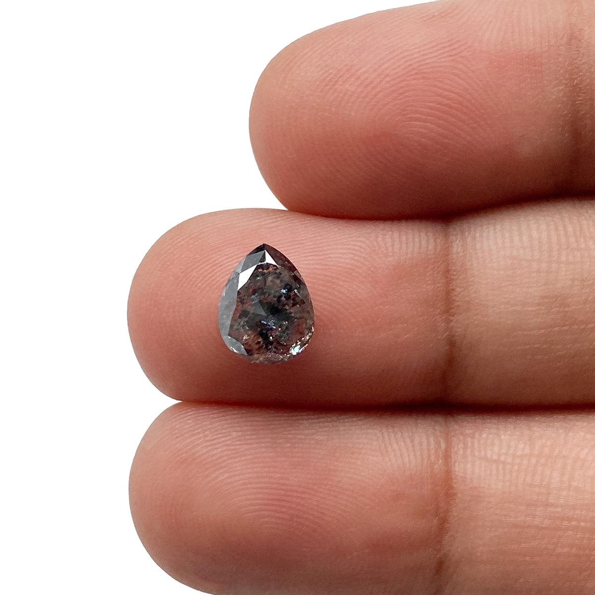 1.48ct | Rustic Pear Shape Rose Cut Diamond - Modern Rustic Diamond