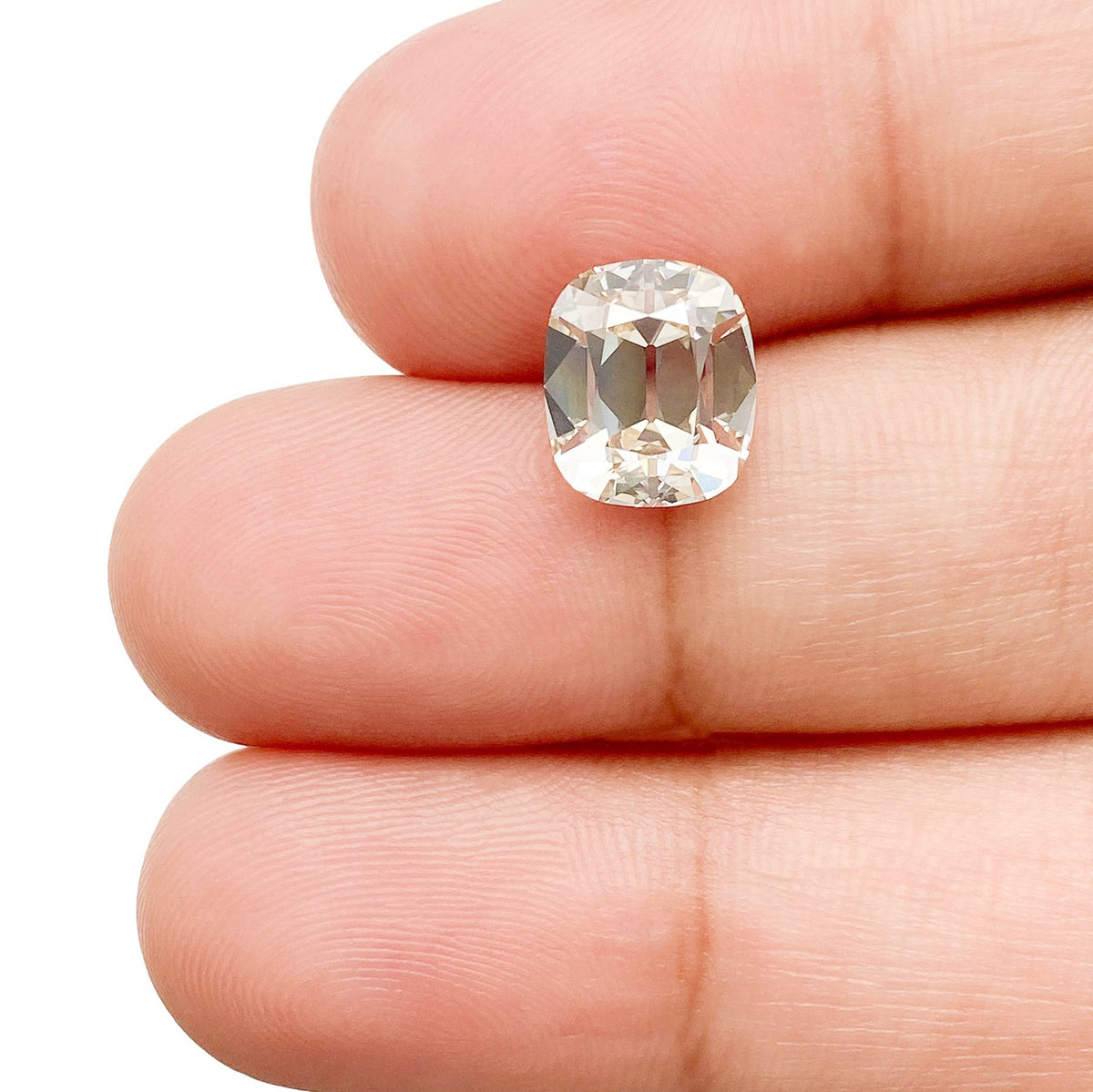 2.51ct | U-V/VS1 Cushion Shape Old Mine Cut Diamond (GIA) - Modern Rustic Diamond