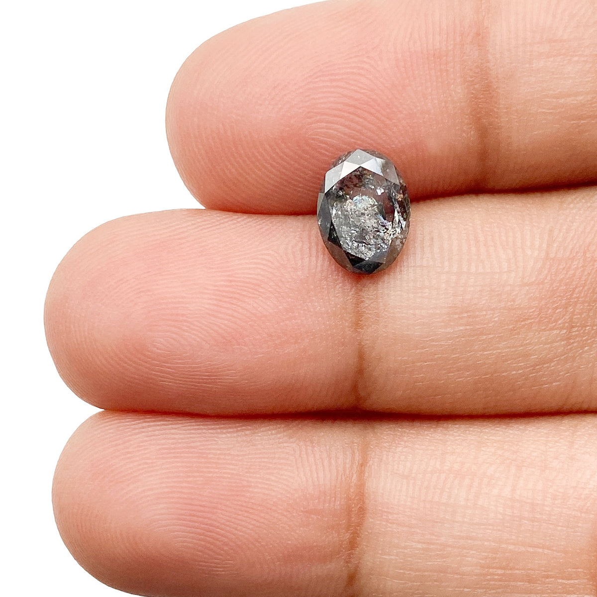 1.28ct | Rustic Oval Shape Rose Cut Diamond - Modern Rustic Diamond
