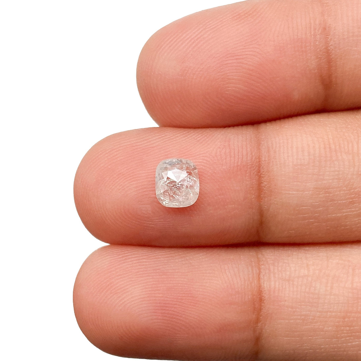 0.79ct | Rustic  Cushion Shape Rose Cut Diamond - Modern Rustic Diamond