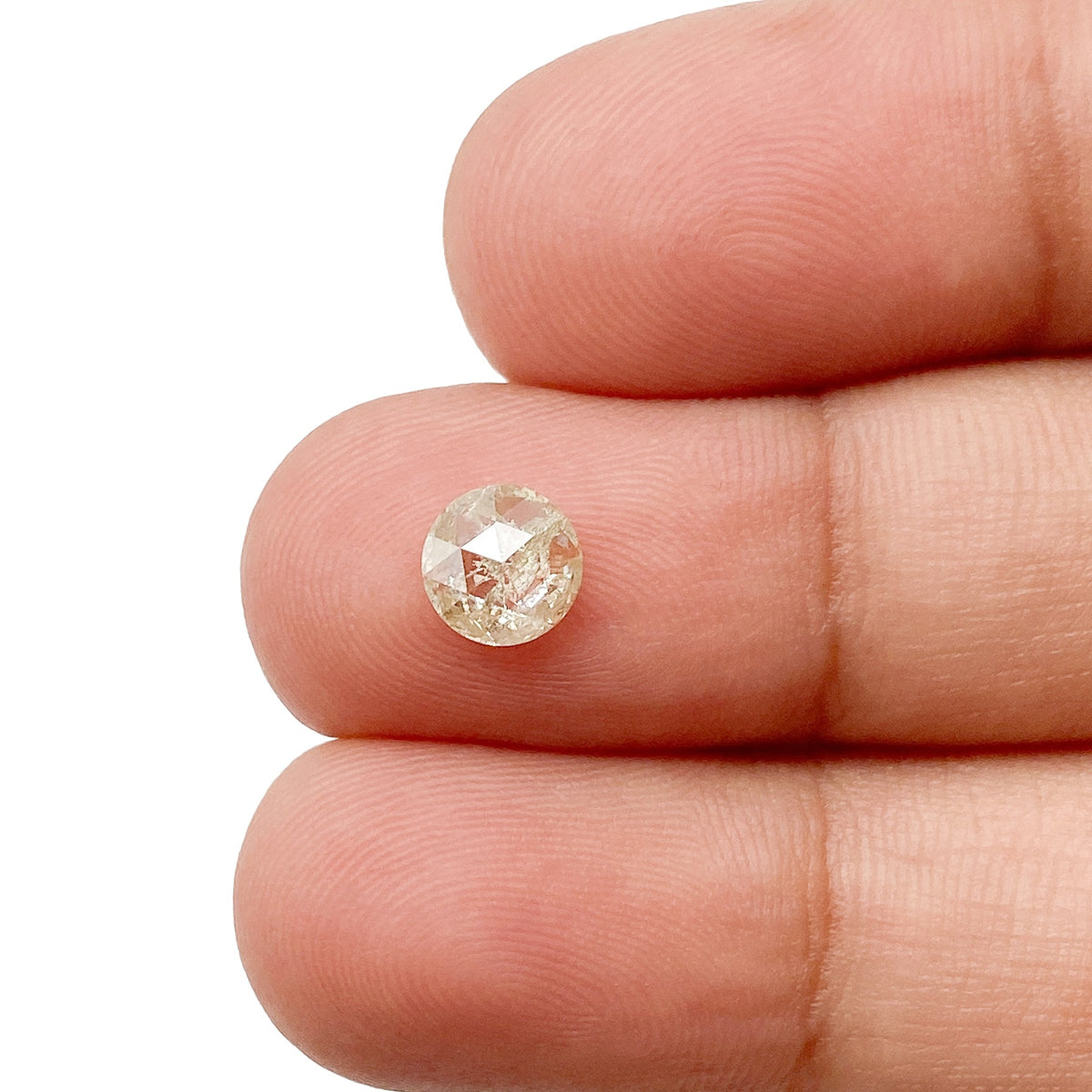 0.62ct | Rustic  Round Shape Rose Cut Diamond - Modern Rustic Diamond